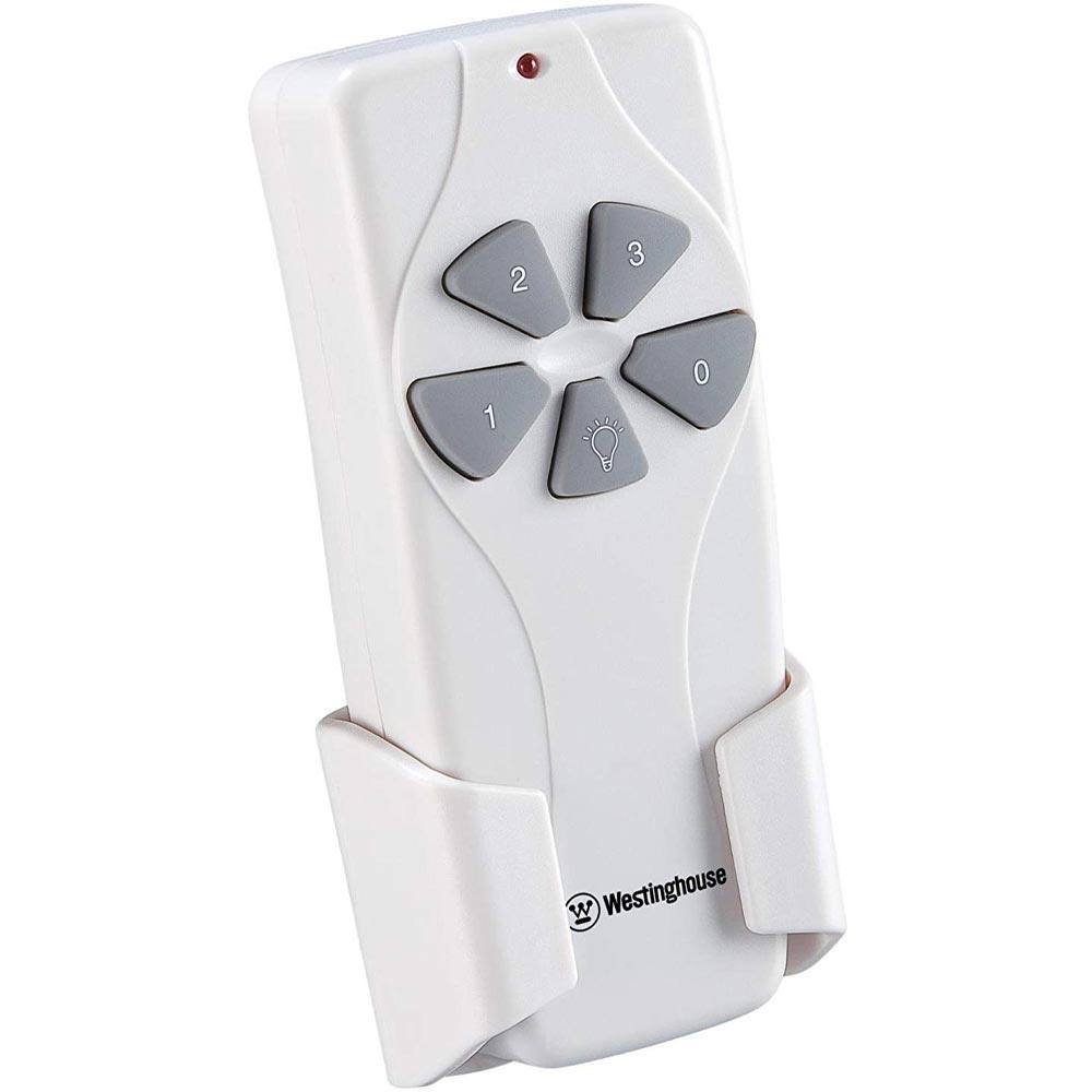 3 Speed Ceiling Fan and Light Remote Control, White Finish - Bees Lighting
