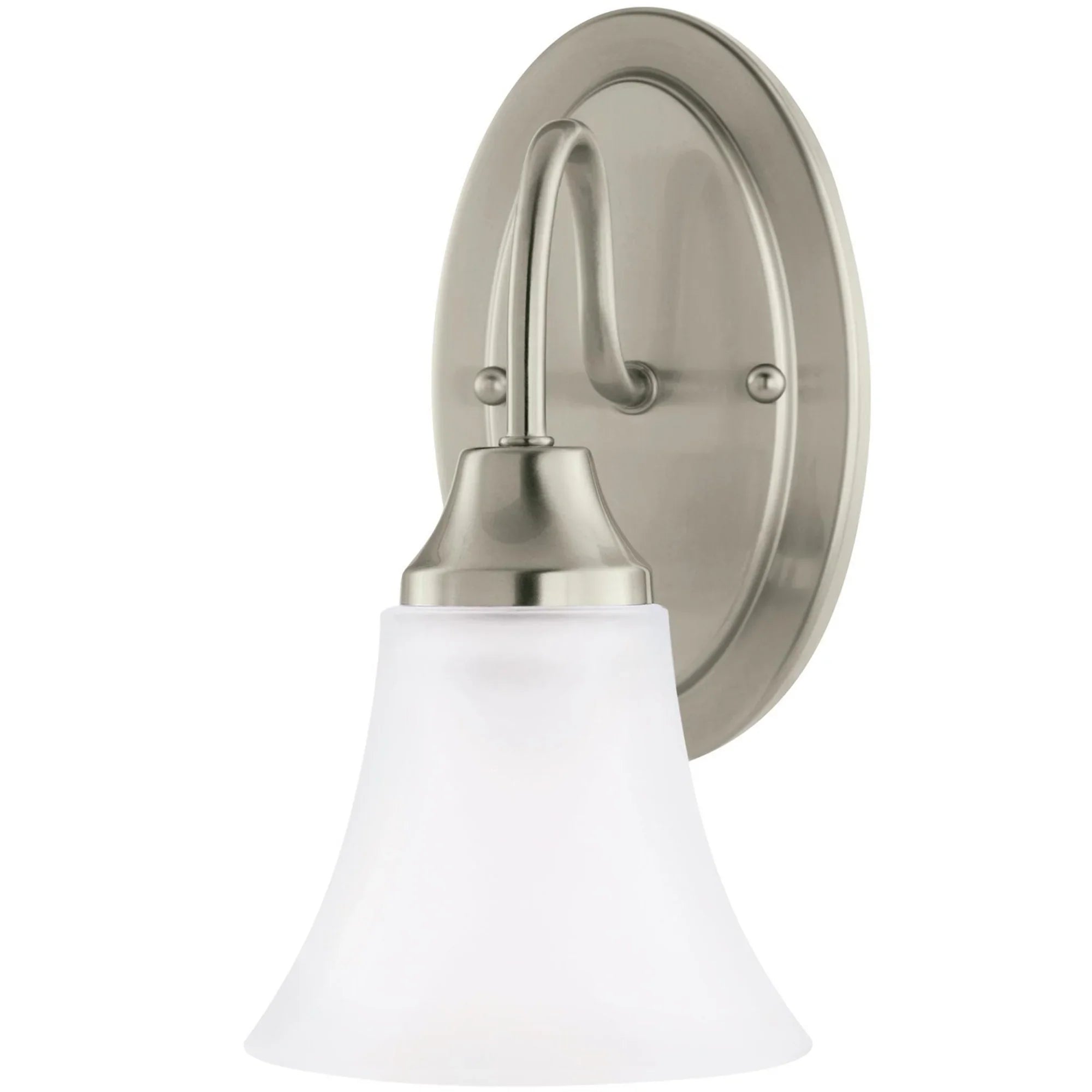 Holman 10" LED Bath Sconce, Brushed Nickel Finish - Bees Lighting