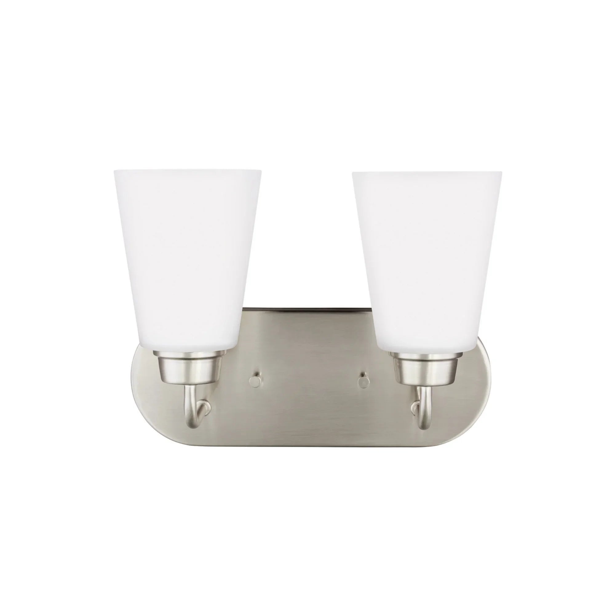 Kerrville 12" 2-Light LED Bathroom Vanity, Brushed Nickel Finish - Bees Lighting