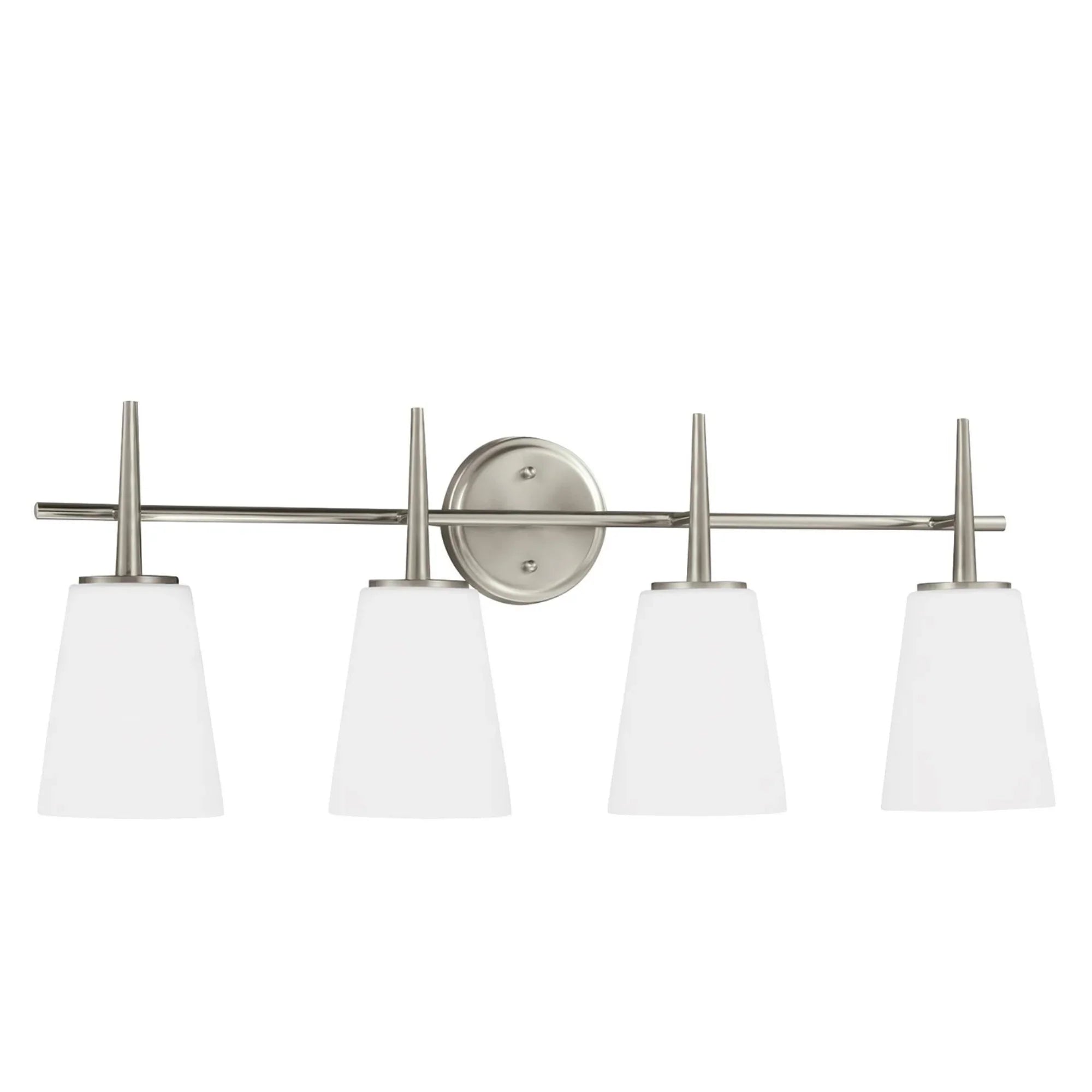 Driscoll 31" 4-Light LED Bathroom Vanity, Brushed Nickel Finish - Bees Lighting