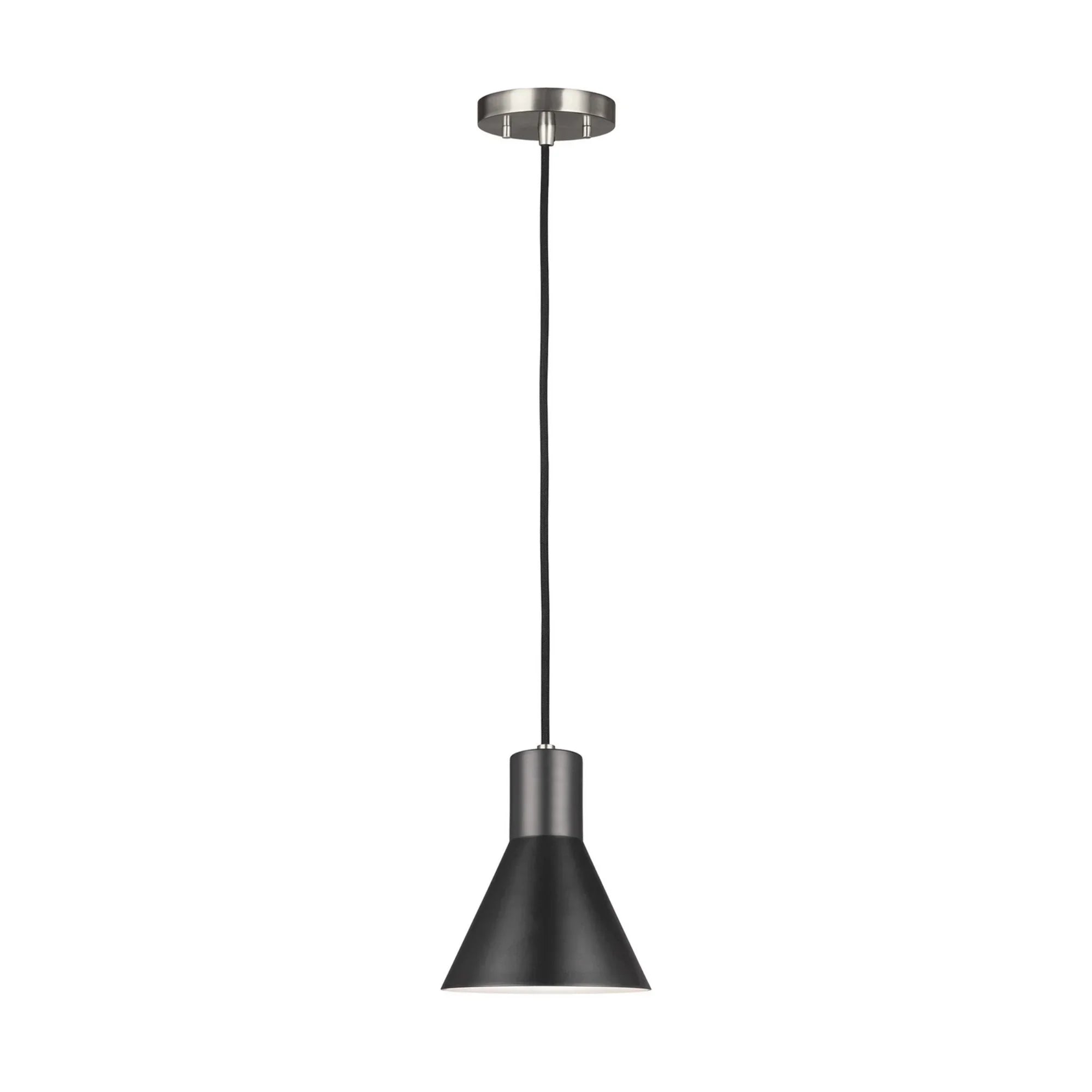 Towner 7" Mini Pendant, Brushed Nickel Finish - Bees Lighting