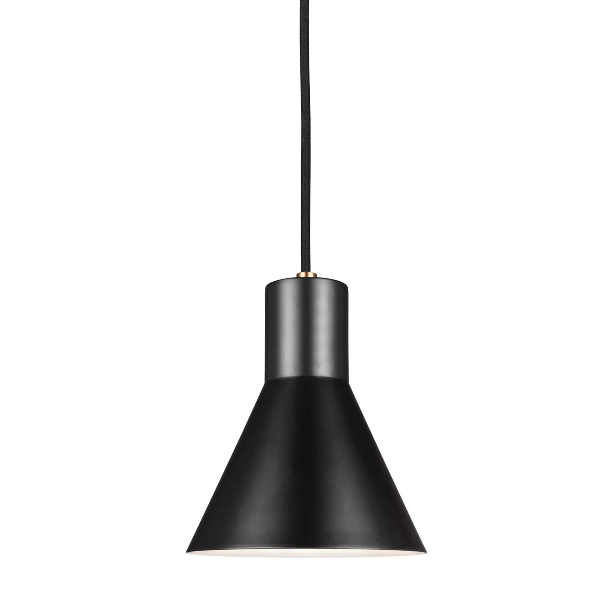Towner 7" LED Mini Pendant, Satin Brass Finish - Bees Lighting