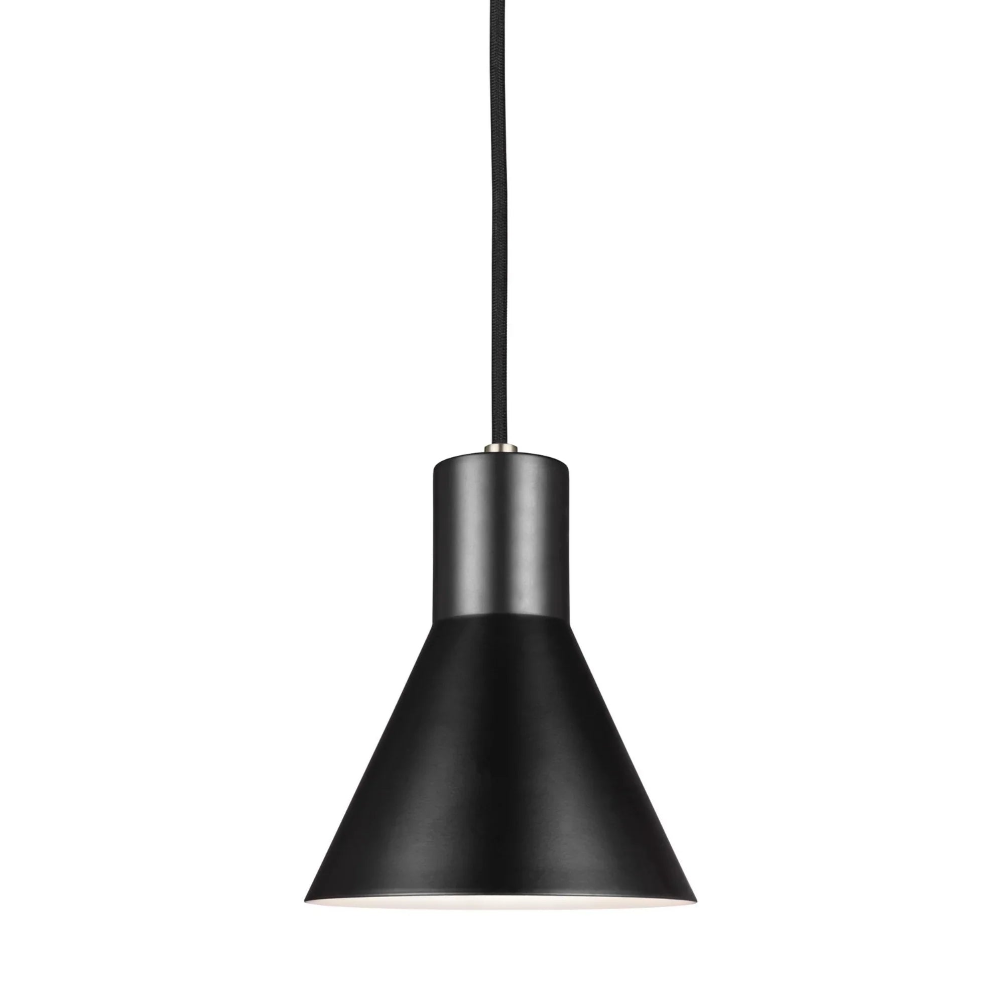 Towner 7" LED Mini Pendant, Brushed Nickel Finish - Bees Lighting