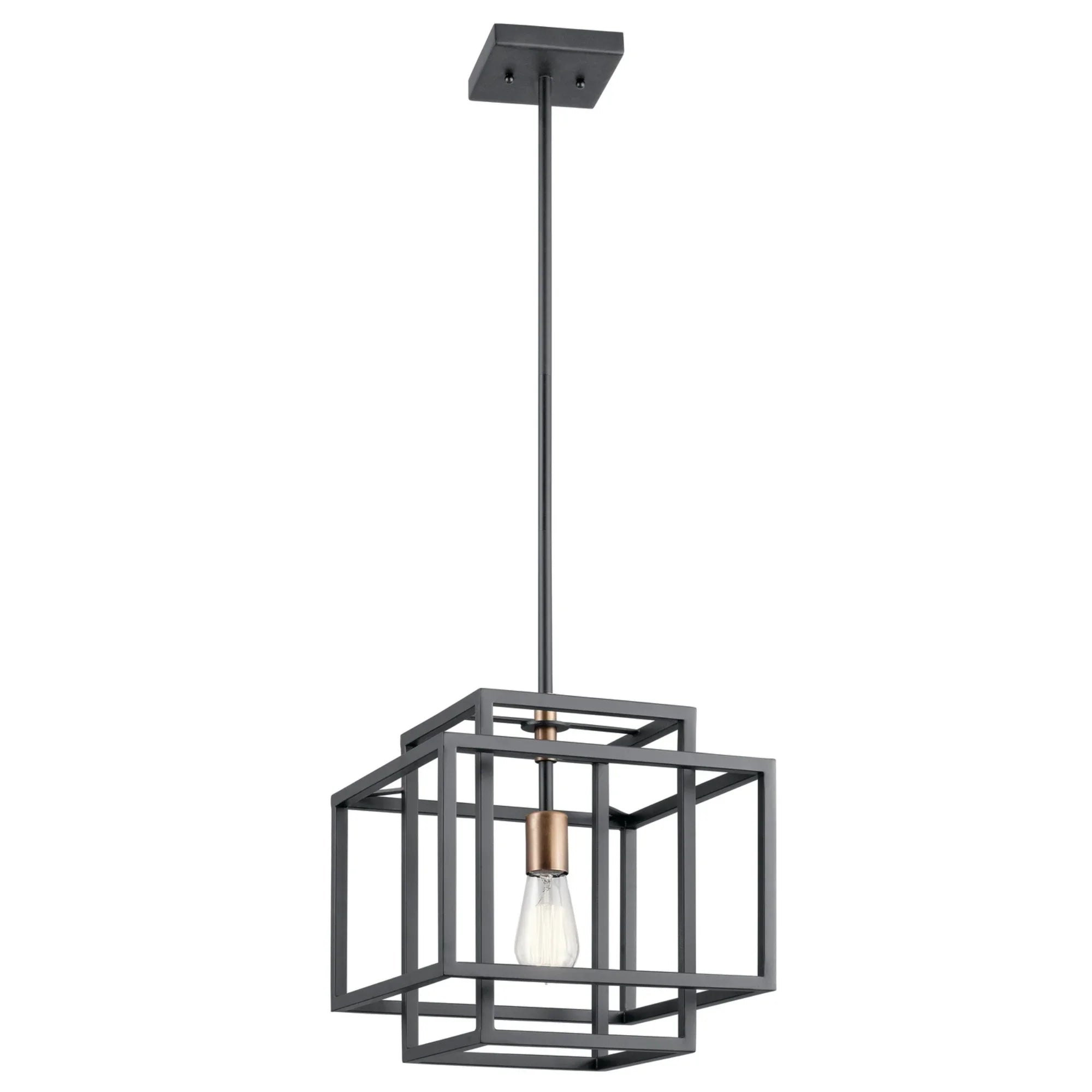 Taubert 12" Pendant, Black Finish - Bees Lighting