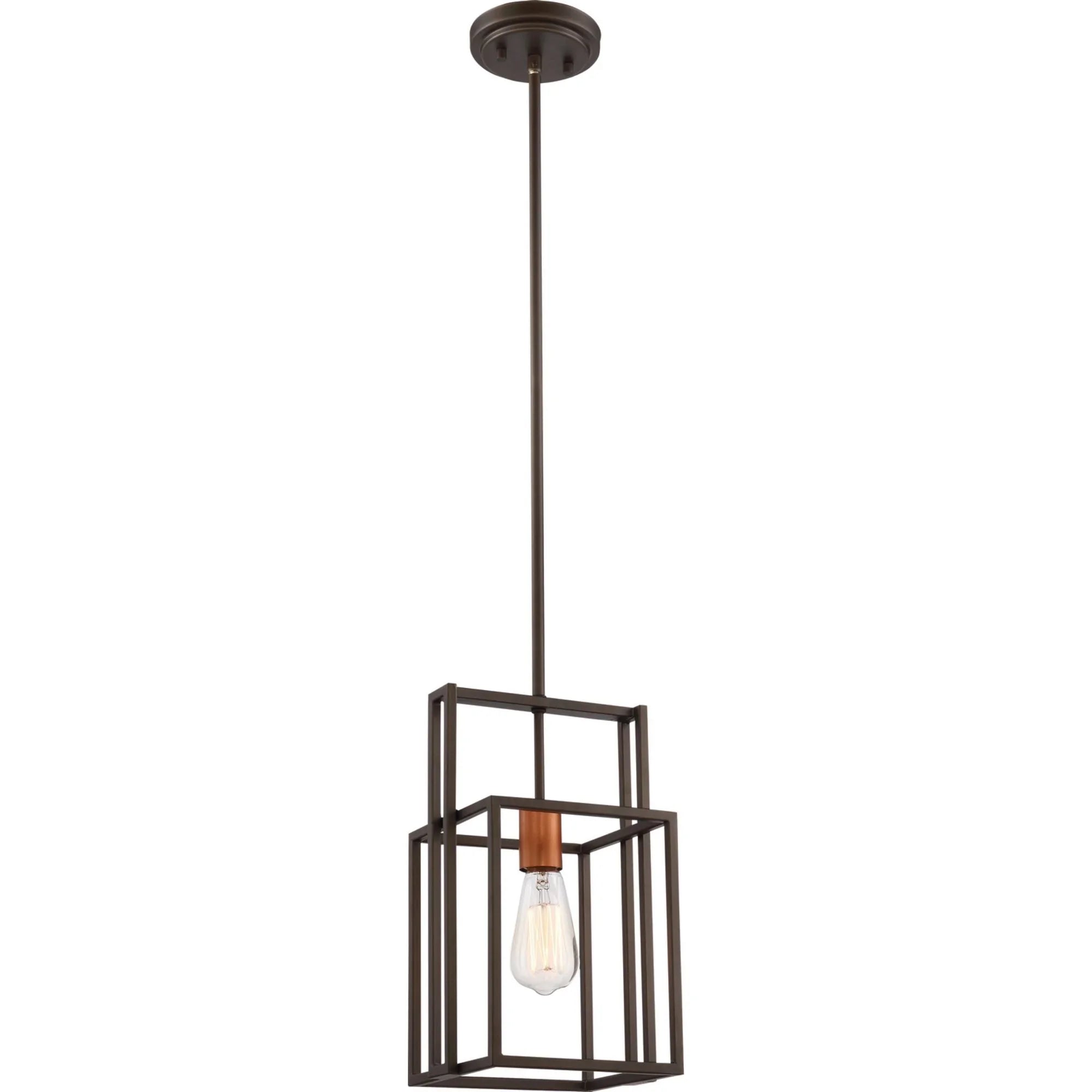 Lake 8" Mini Pendant, Bronze Finish - Bees Lighting