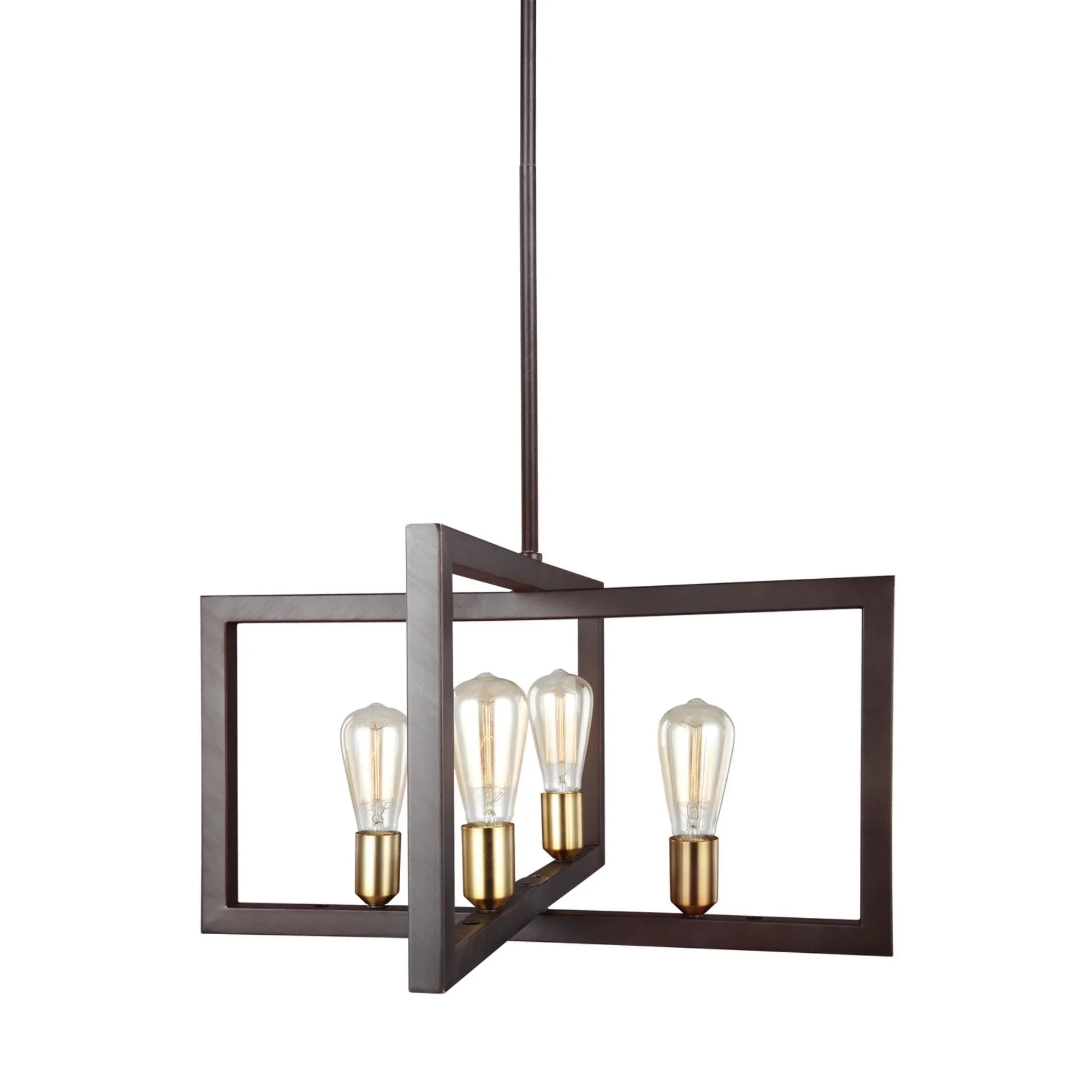 Finnegan 24" 4-Light Large Lantern, New World Bronze Finish - Bees Lighting
