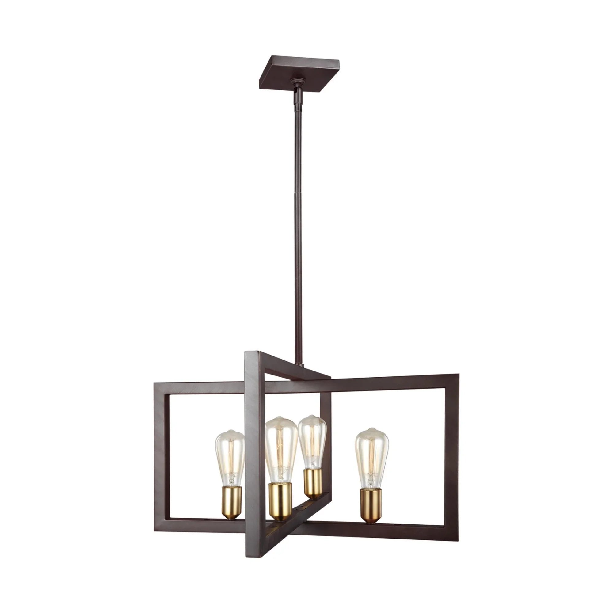 Finnegan 24" 4-Light Large Lantern, New World Bronze Finish - Bees Lighting