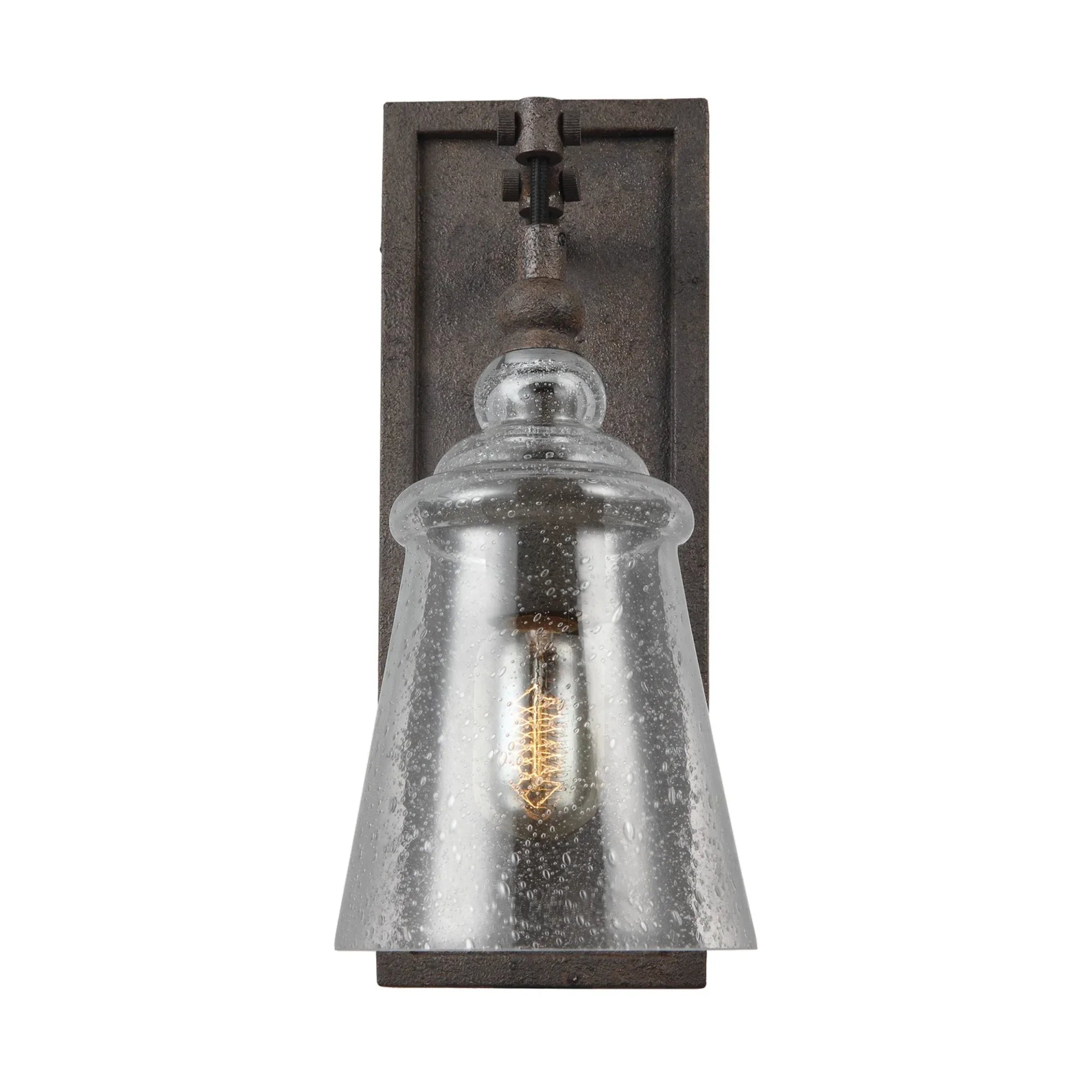 Loras 17" Wall Sconce, Dark Weathered Iron Finish - Bees Lighting