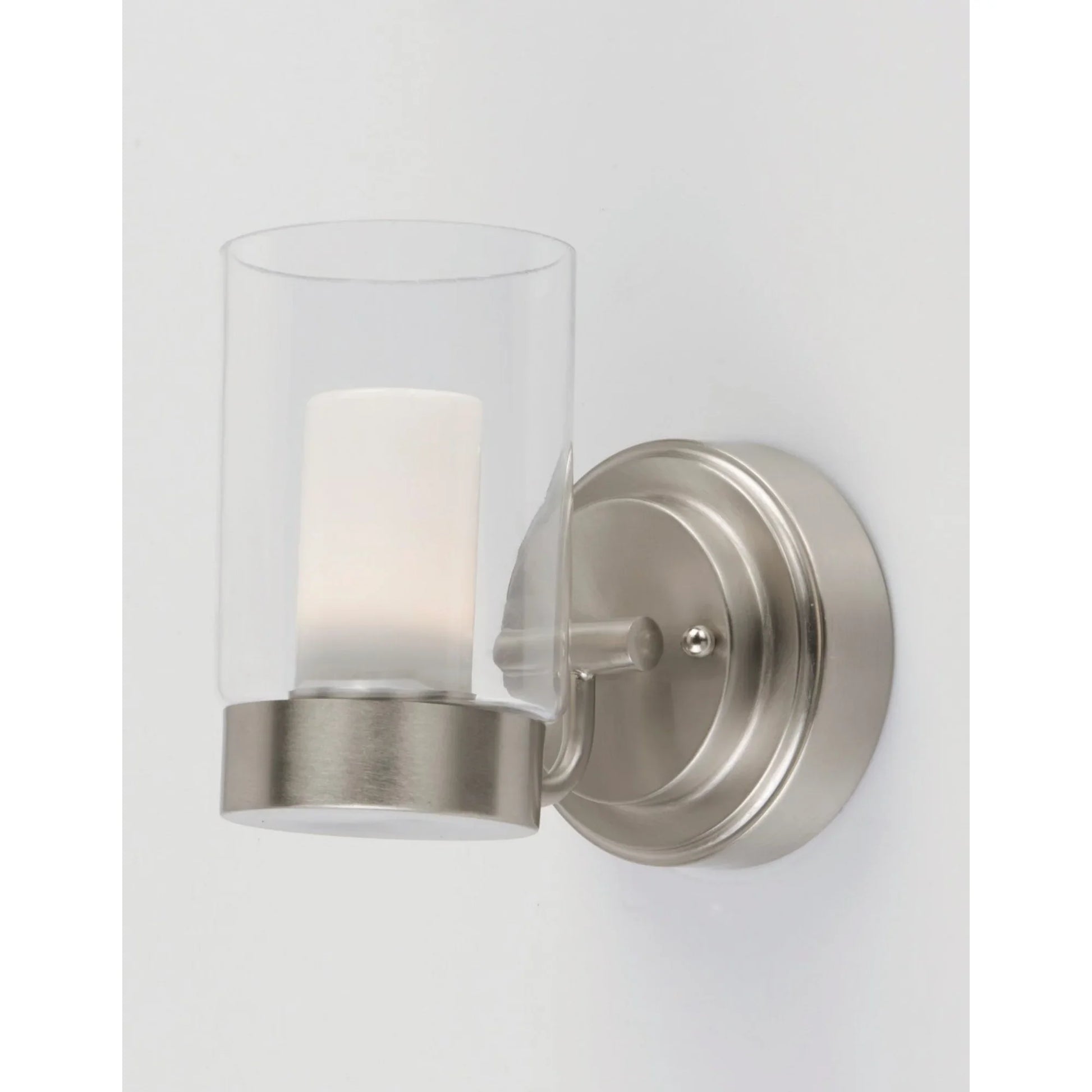 Mod 7" LED Wall Sconce, Satin Nickel Finish - Bees Lighting