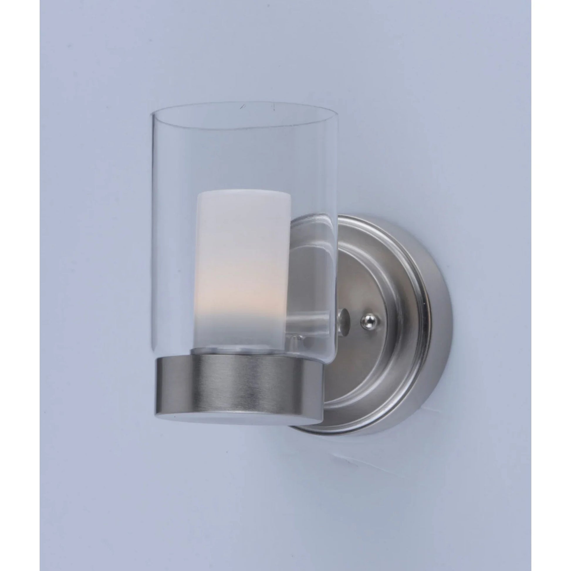 Mod 7" LED Wall Sconce, Satin Nickel Finish - Bees Lighting
