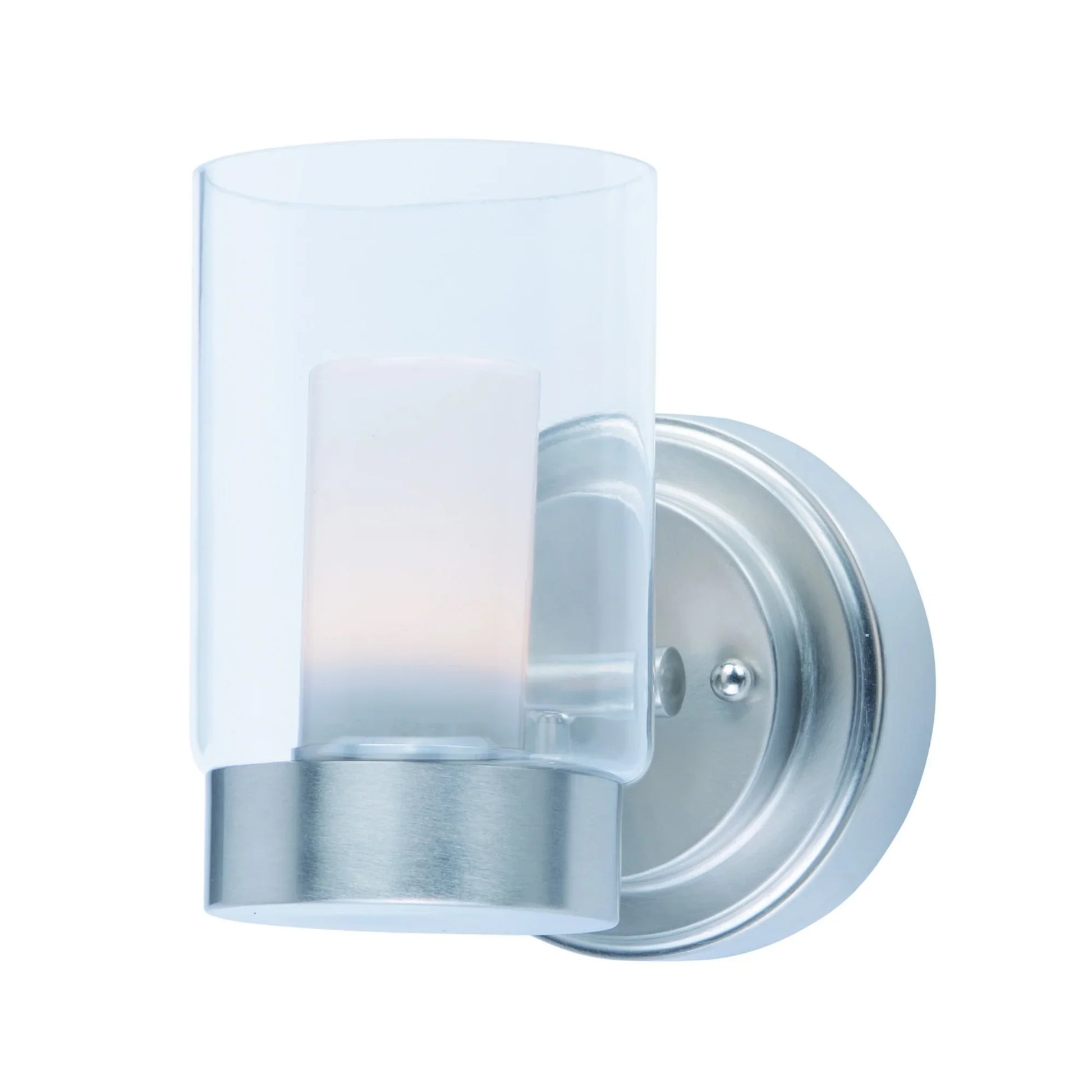 Mod 7" LED Wall Sconce, Satin Nickel Finish - Bees Lighting