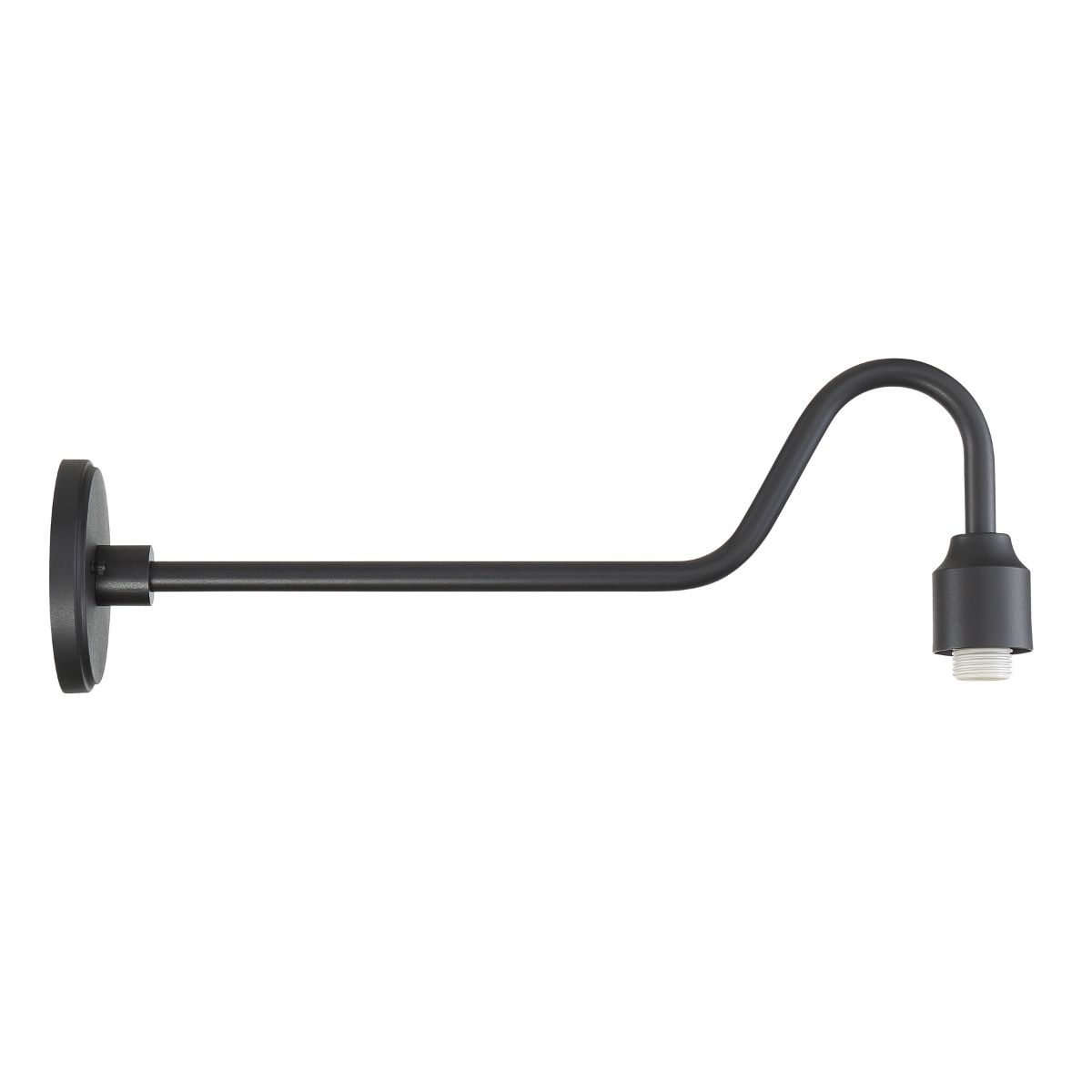 RLM Outdoor Wall Mount 29 In. Curved Arm Black Finish