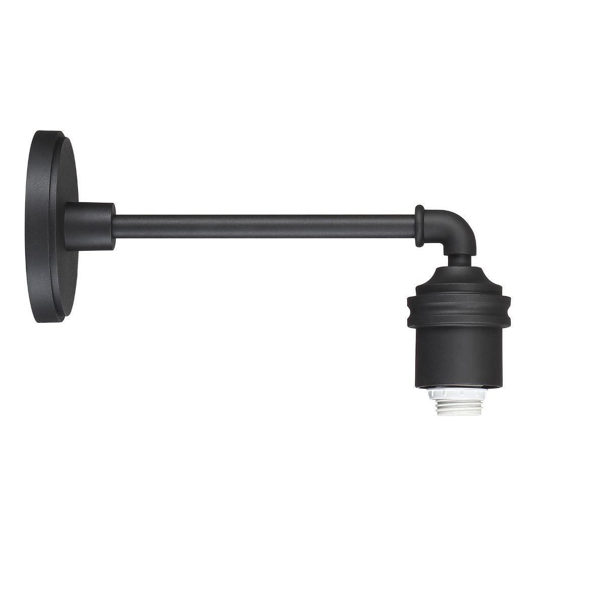 RLM Outdoor Wall Mount 15 in. Straight Arm Black Finish