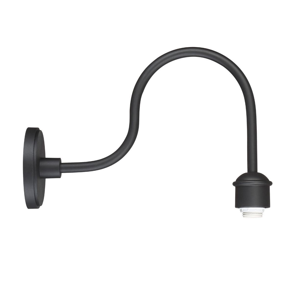 RLM Outdoor Wall Mount 18 In. Full Curved Arm Black Finish