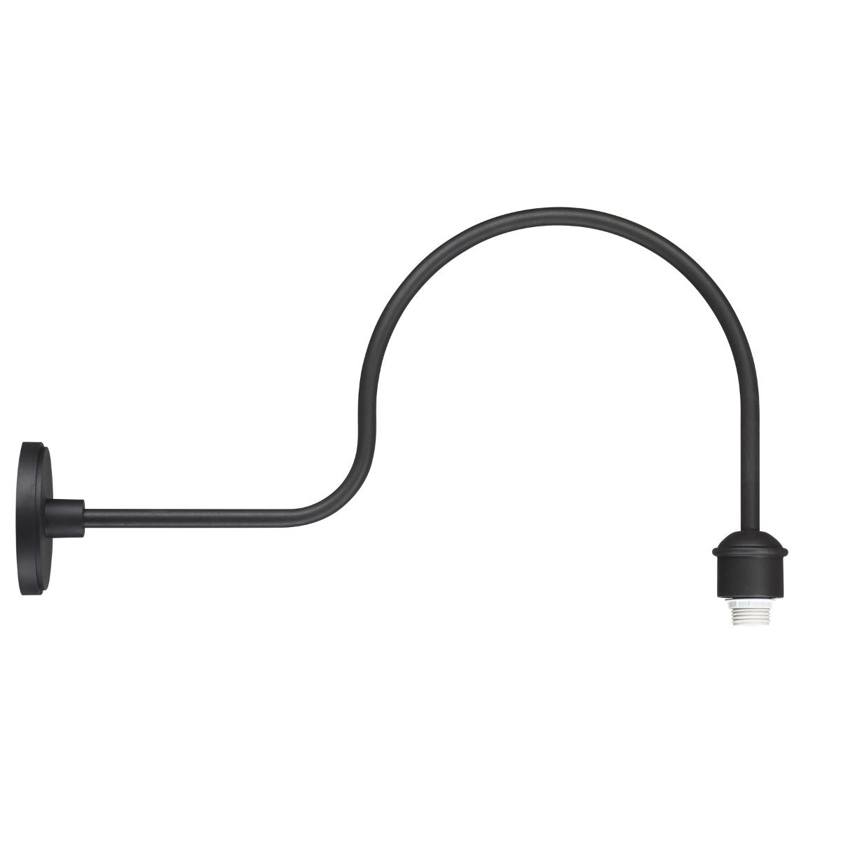RLM Outdoor Wall Mount 30 In. Full Curved Arm Black Finish