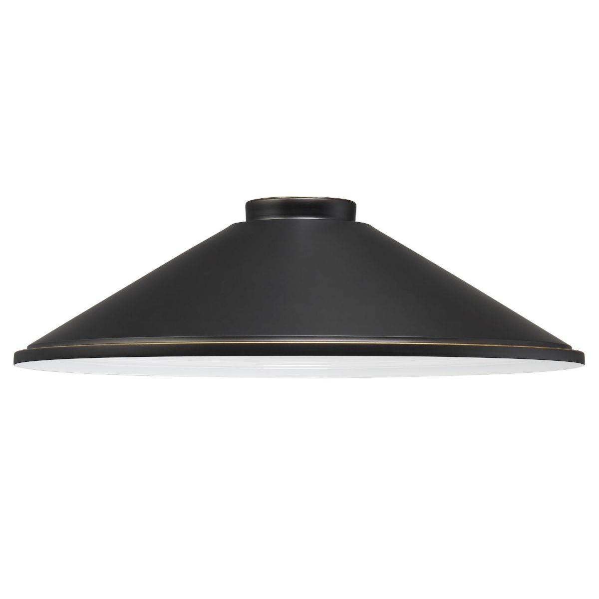 RLM 18 in. Cone Path Light Shade Oil Rubbed Bronze & matte Gold finish