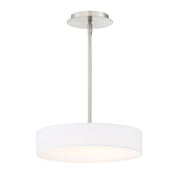 Manhattan 14" LED Pendant, Brushed Nickel Finish - Bees Lighting