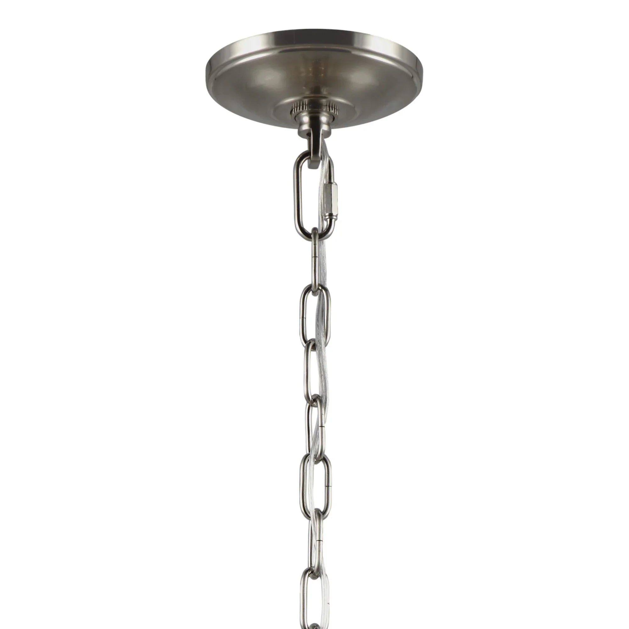 Lawler 16" Orb Pendant, Satin Nickel Finish - Bees Lighting