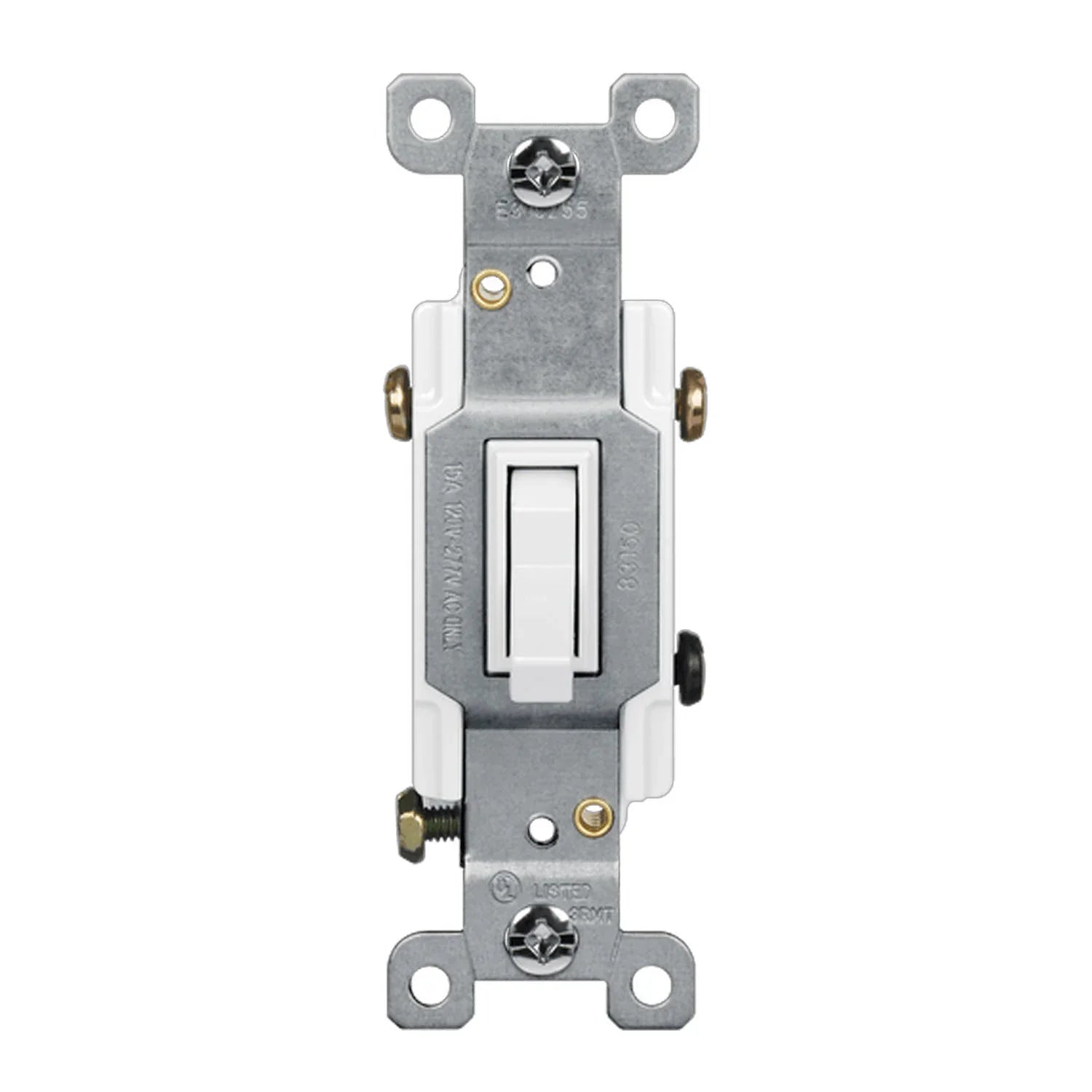 15 Amp Toggle Light Switch, Three-Way, White - Bees Lighting