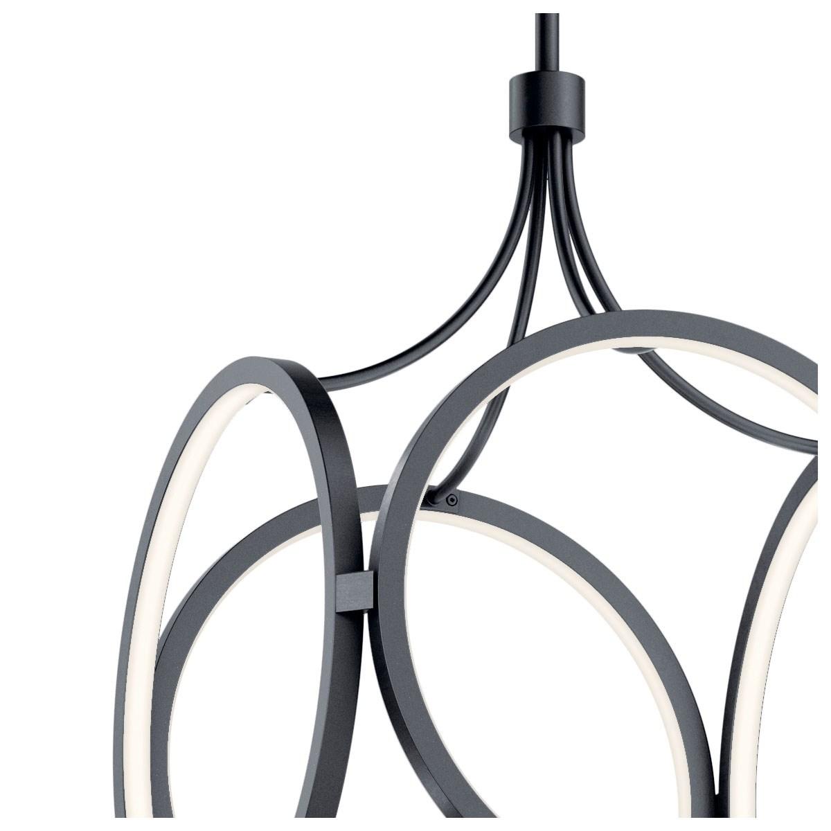 Ciri 14 in. LED Pendant Light Black Finish - Bees Lighting