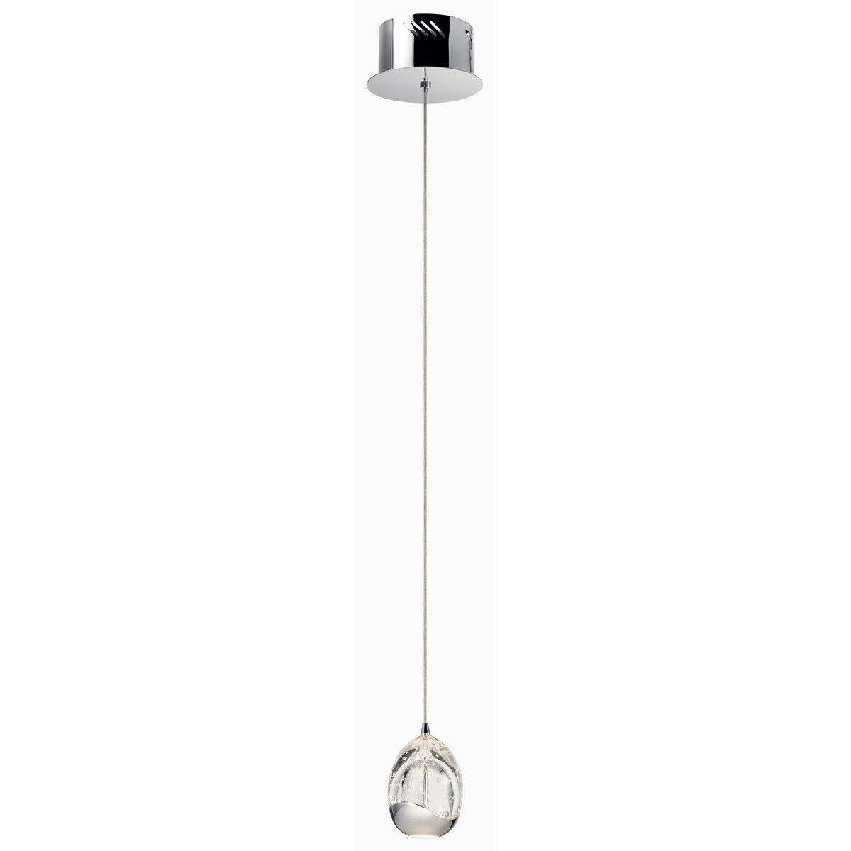 Lavinia 6 in. LED Pendant Light Chrome Finish - Bees Lighting