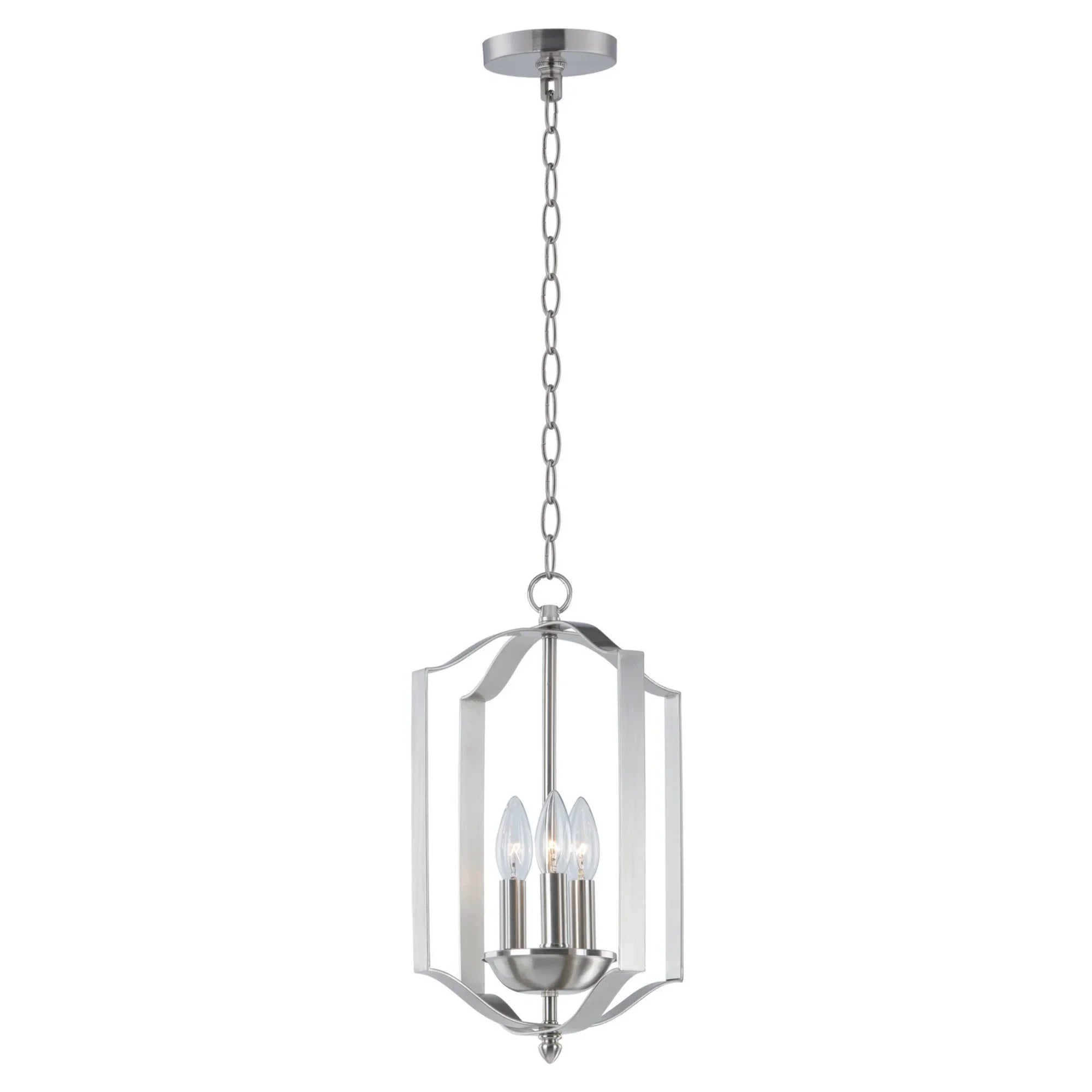 Provident 16" 3-Light Pendant, Satin Nickel Finish - Bees Lighting