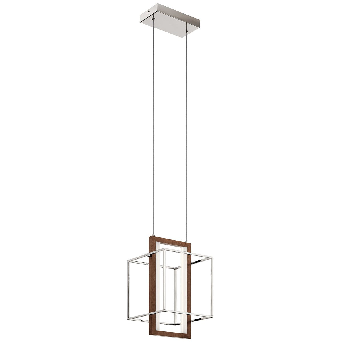Viho 10 in. LED Pendant Light Polished Nickel - Bees Lighting