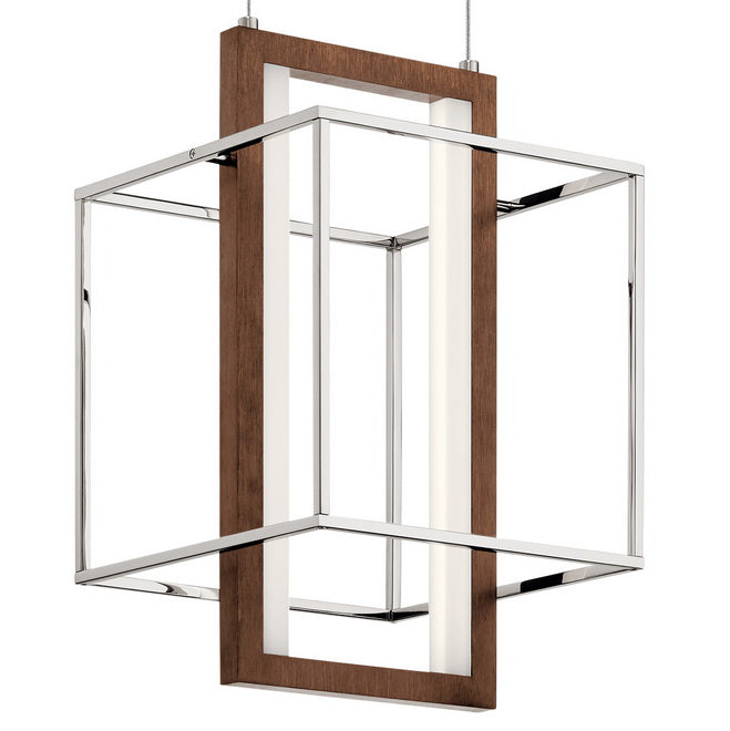 Viho 10 in. LED Pendant Light Polished Nickel - Bees Lighting