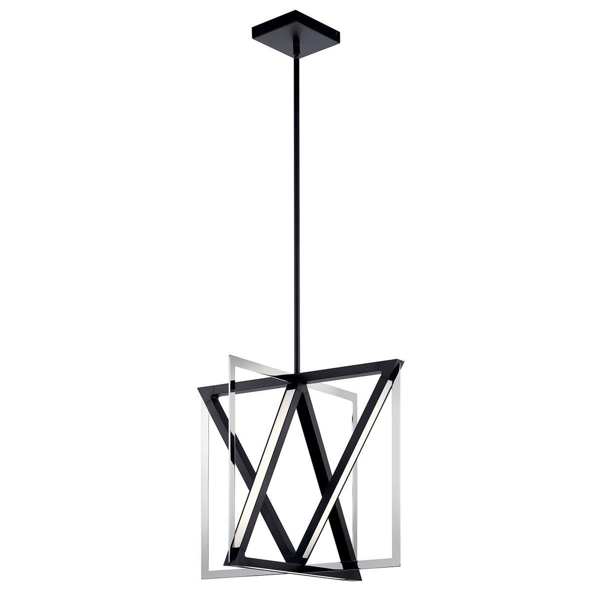 Axis 20 in. LED Pendant Light Black Finish - Bees Lighting