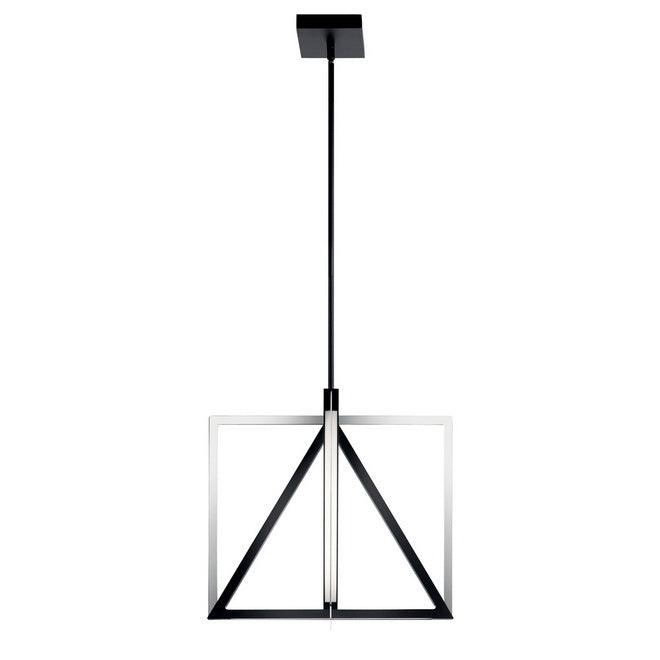 Axis 20 in. LED Pendant Light Black Finish - Bees Lighting