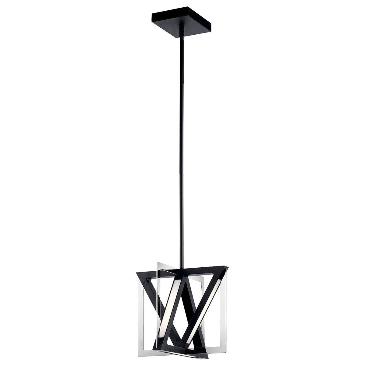 Axis 12 in. LED Pendant Light Black Finish - Bees Lighting