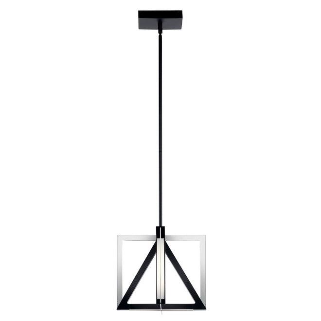 Axis 12 in. LED Pendant Light Black Finish - Bees Lighting