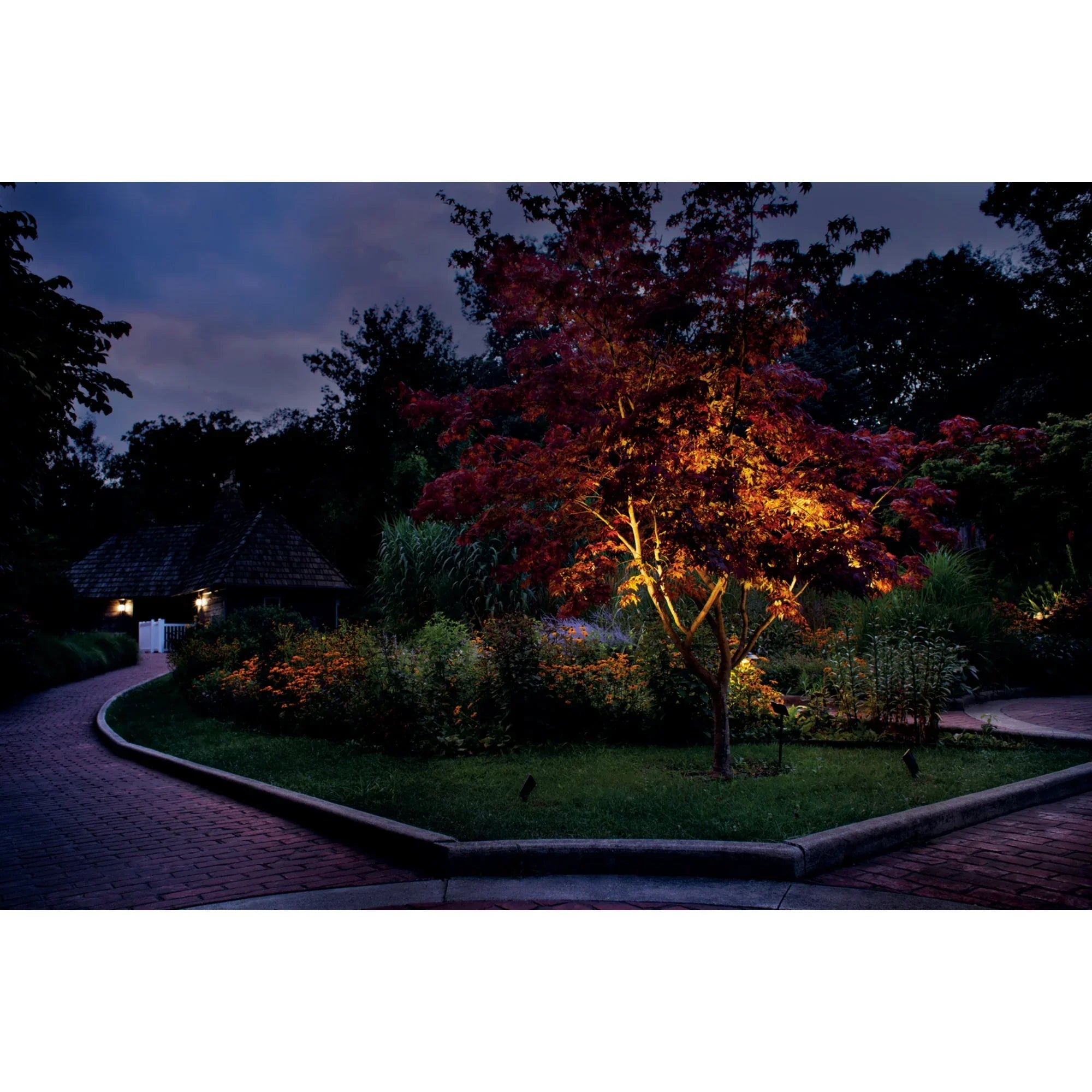 VLO 3000K Small 60 Degree Wide LED Flood Light, Textured Architectural Bronze - Bees Lighting