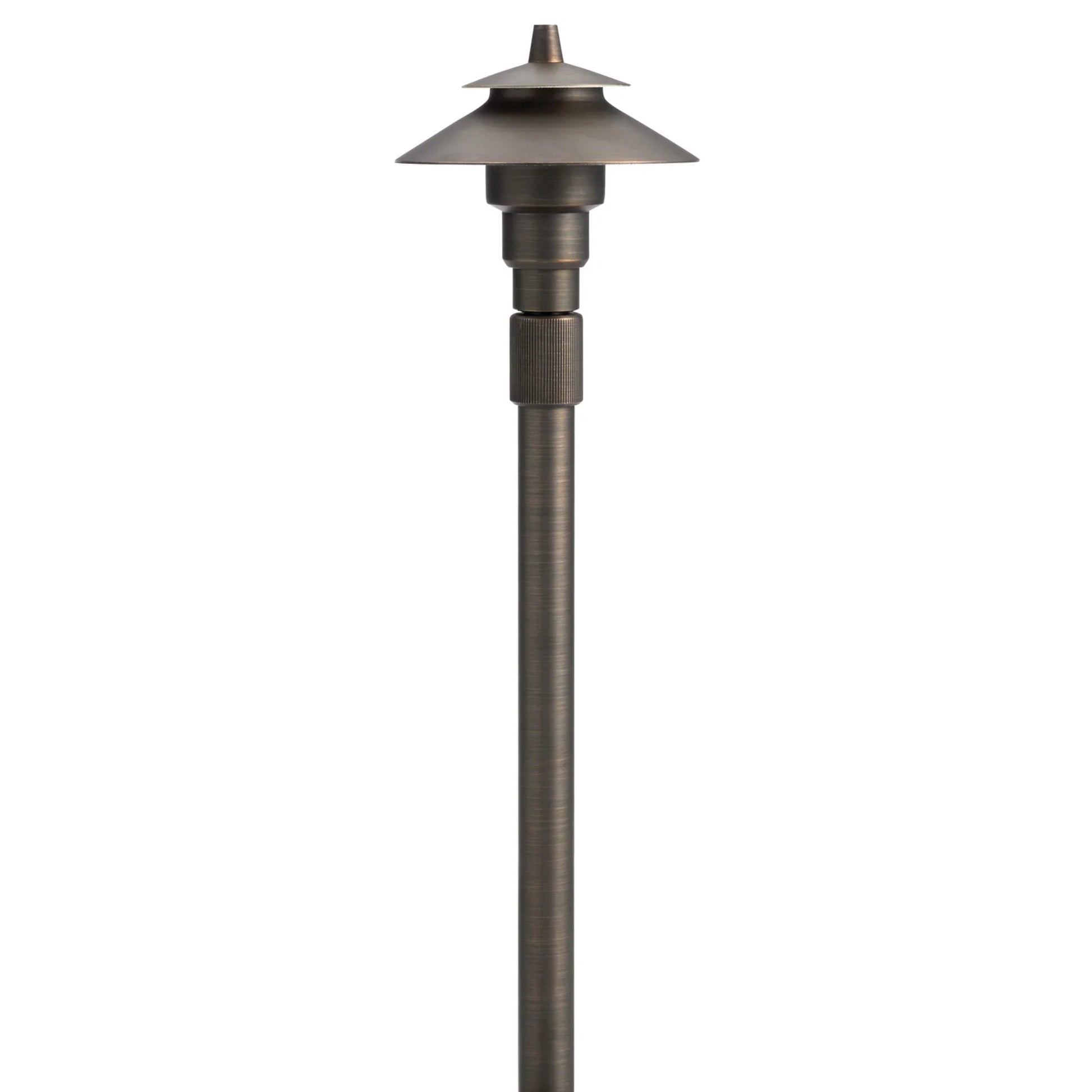 Small Adjustable Height Path Light, Centennial Brass - Bees Lighting