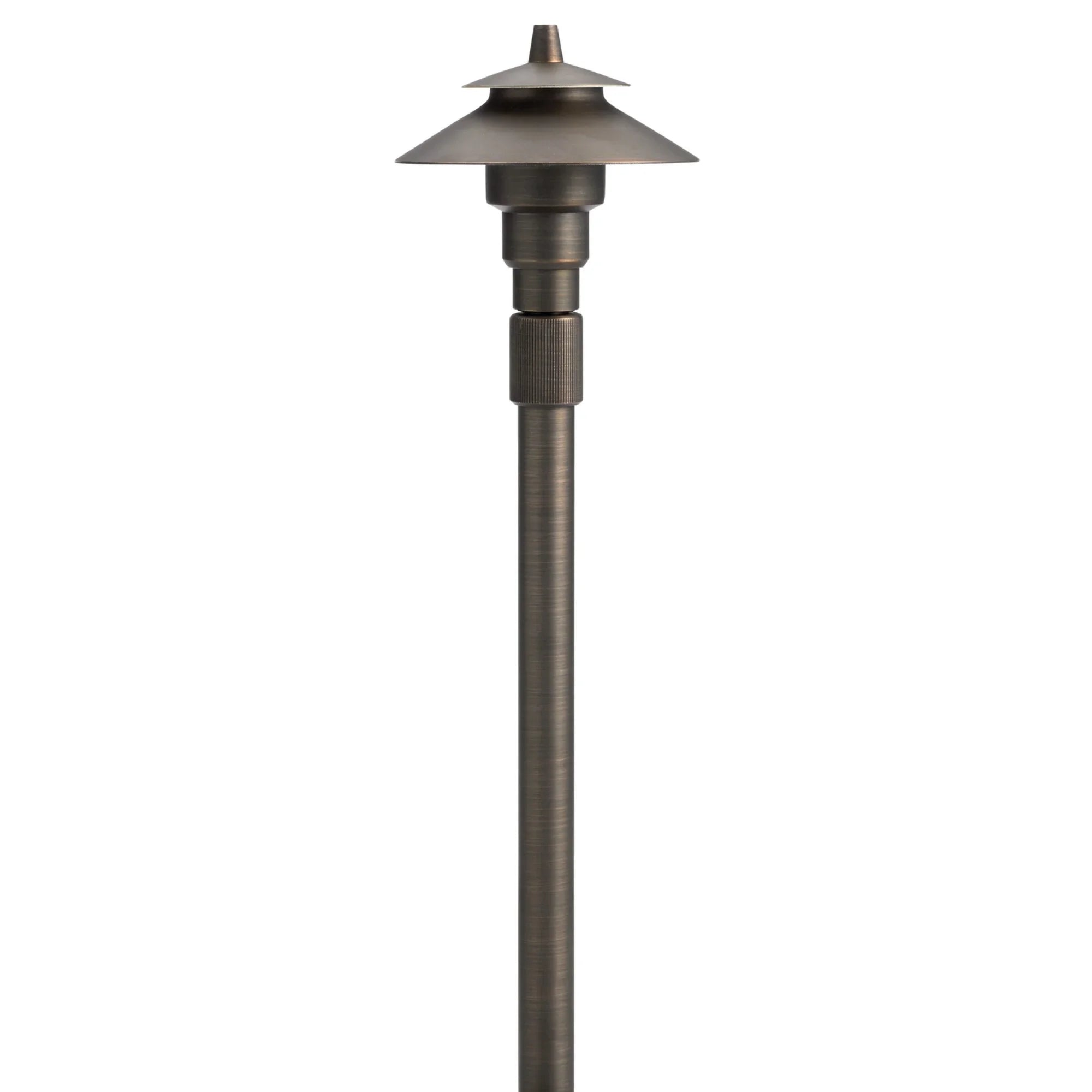 Small Adjustable Height Path Light, Centennial Brass - Bees Lighting
