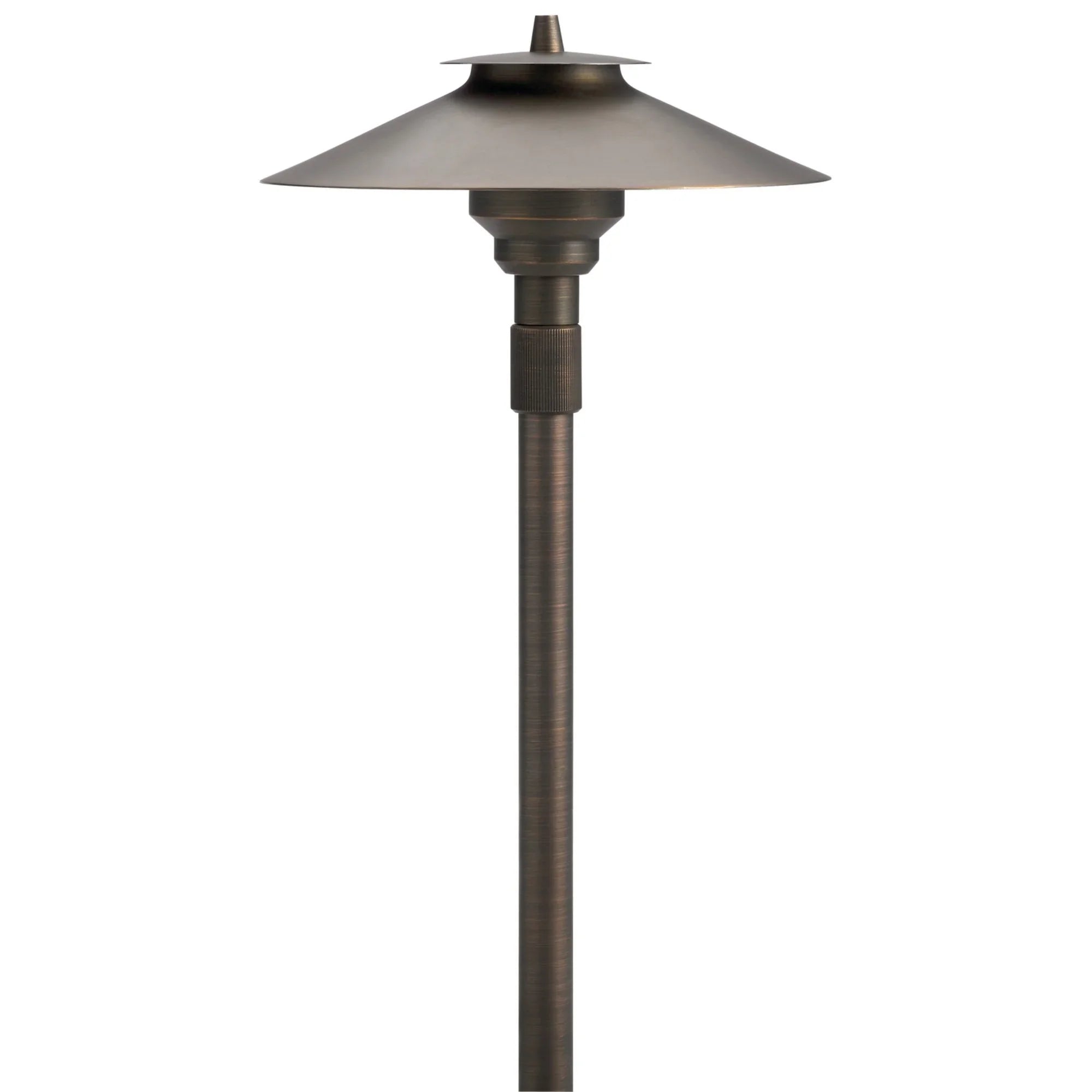 Large Adjustable Height Path Light, Centennial Brass - Bees Lighting