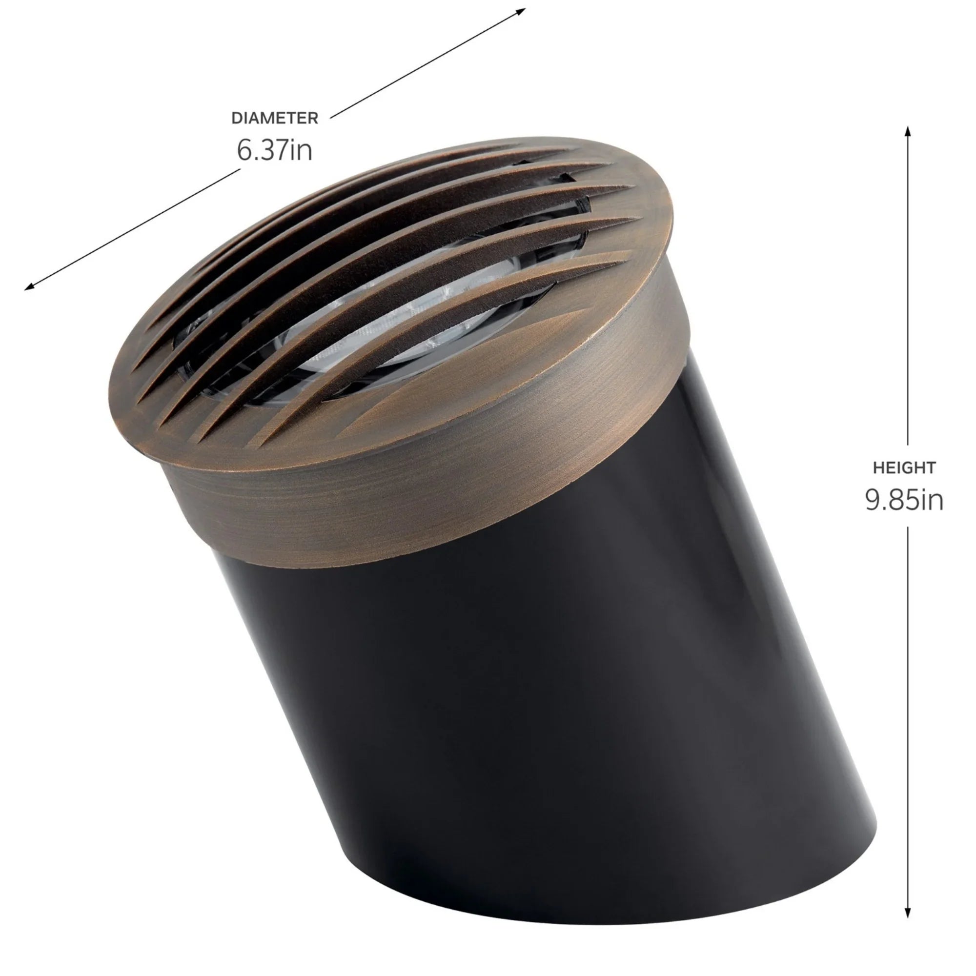 12V Landscape In-Ground Light with Rock Guard Brass - Bees Lighting