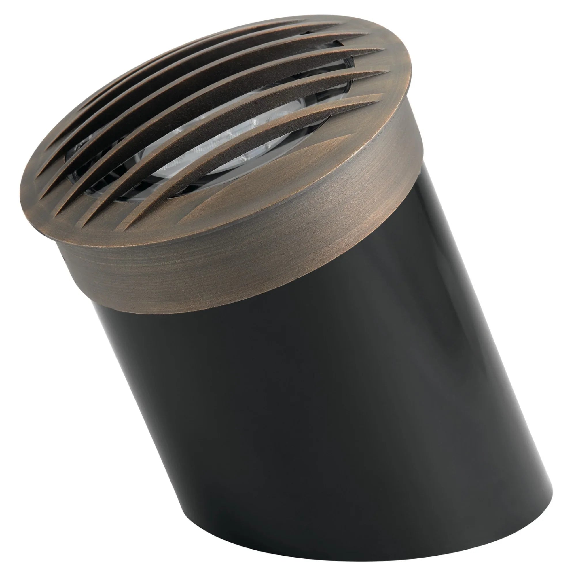 12V Landscape In-Ground Light with Rock Guard Brass - Bees Lighting