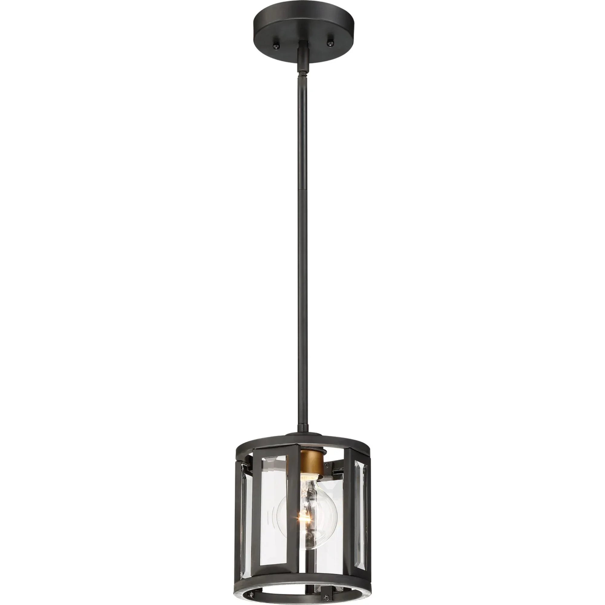 Payne 7" Mini Pendant, Black Finish - Bees Lighting