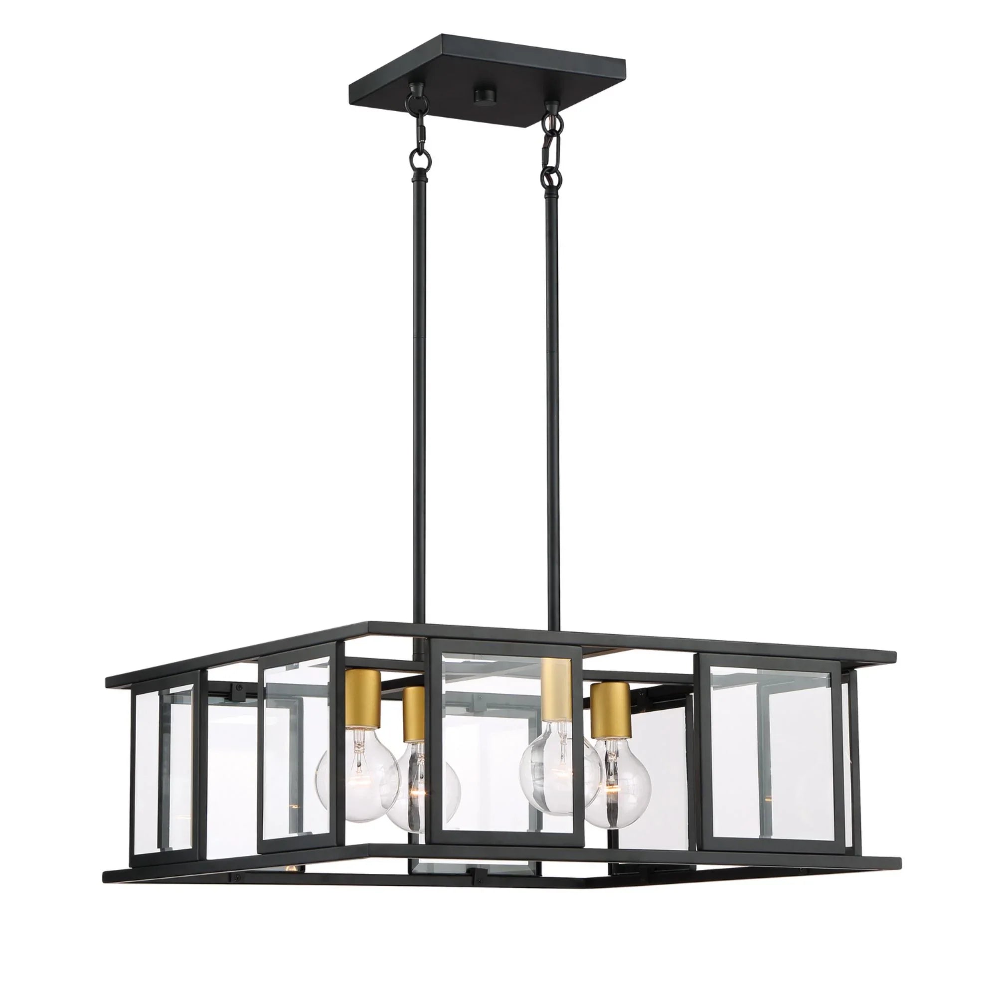 Payne 22" 4 Lights Pendant, Bronze Finish - Bees Lighting