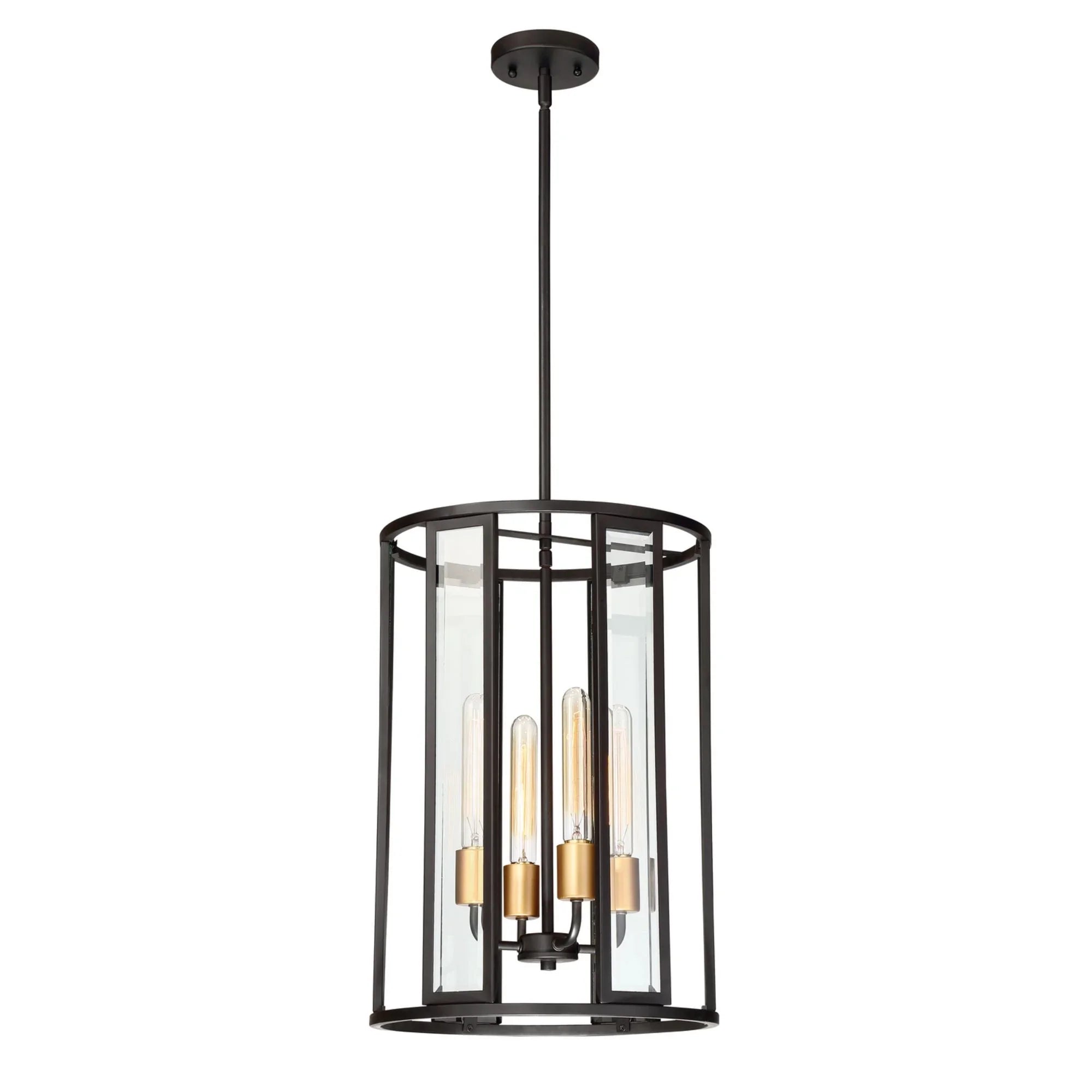 Payne 14" 4 Lights Pendant, Bronze Finish - Bees Lighting