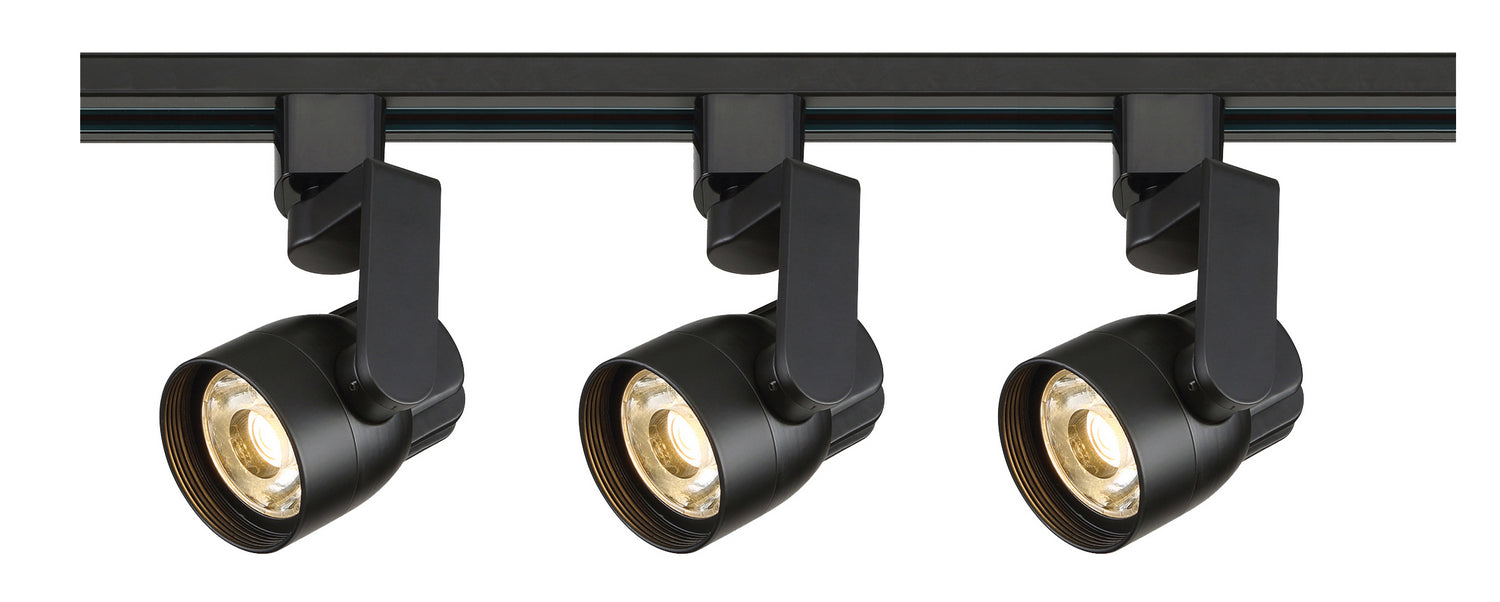 4ft 3 Lights Angle Arm LED Track Kit 36W 3000 Lumens 3000K, Halo, 36°, Black