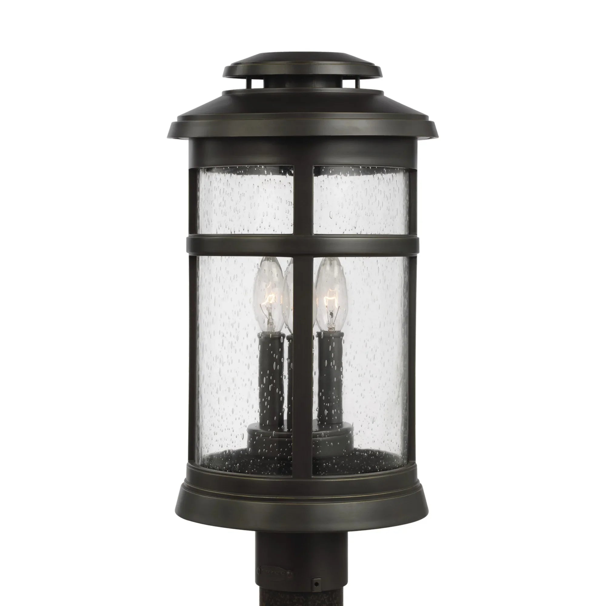 Newport 19" Post Lantern, Antique Bronze Finish - Bees Lighting