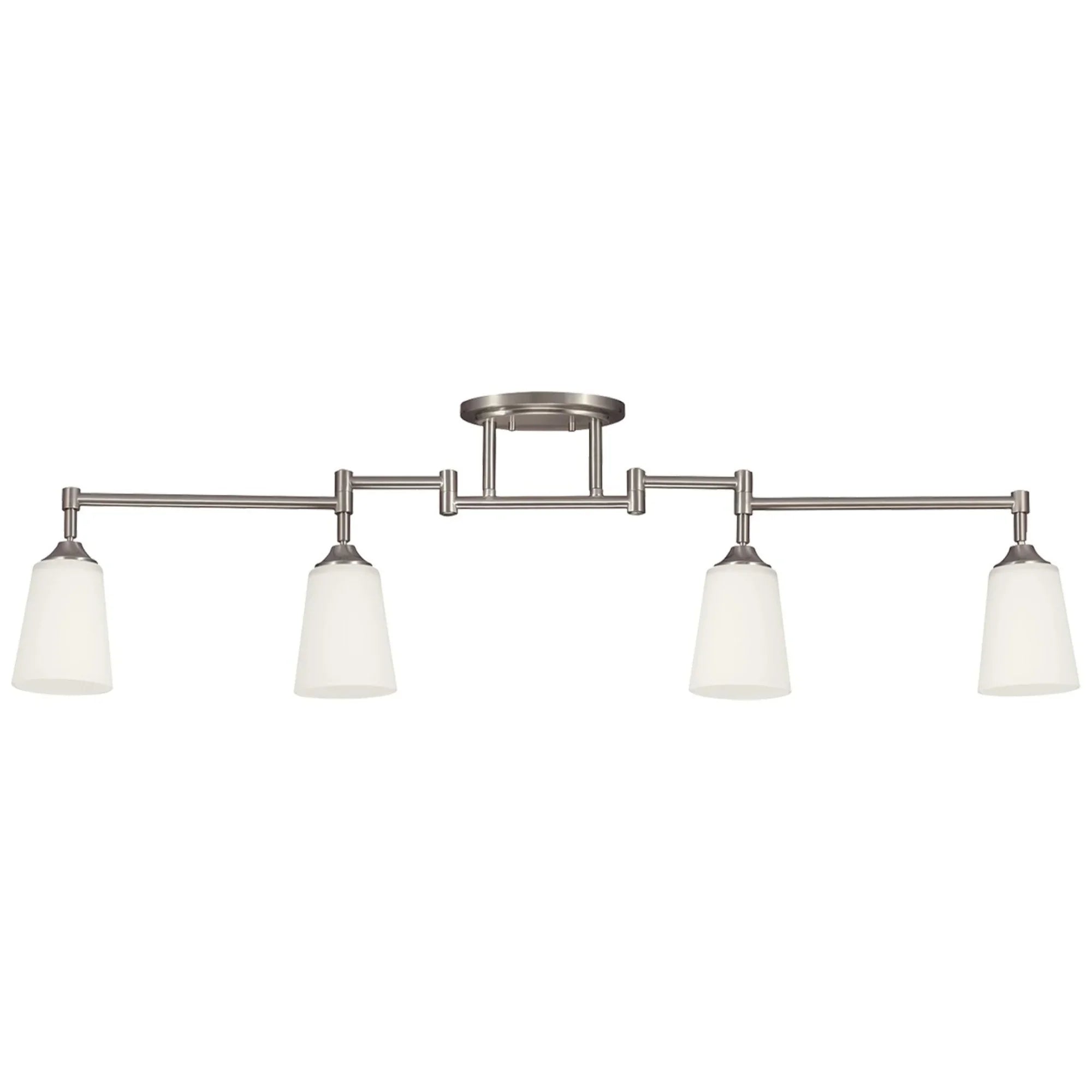 Track Lighting 48" 4-Light Track Rail Kit, Brushed Nickel Finish - Bees Lighting