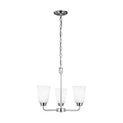 Kerrville 18" 3-Light Chandelier, Chrome Finish - Bees Lighting