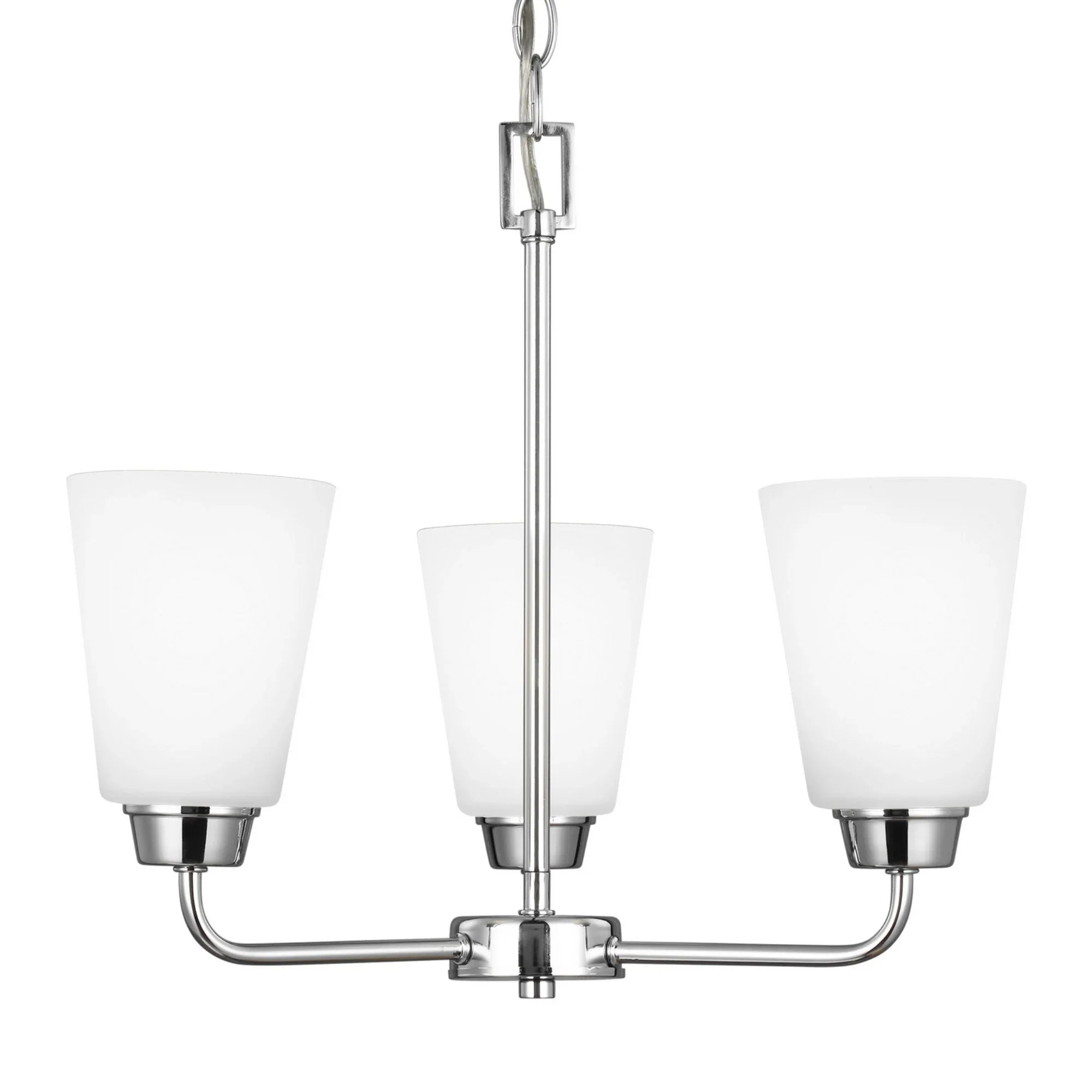 Kerrville 18" 3-Light LED Chandelier, Chrome Finish - Bees Lighting
