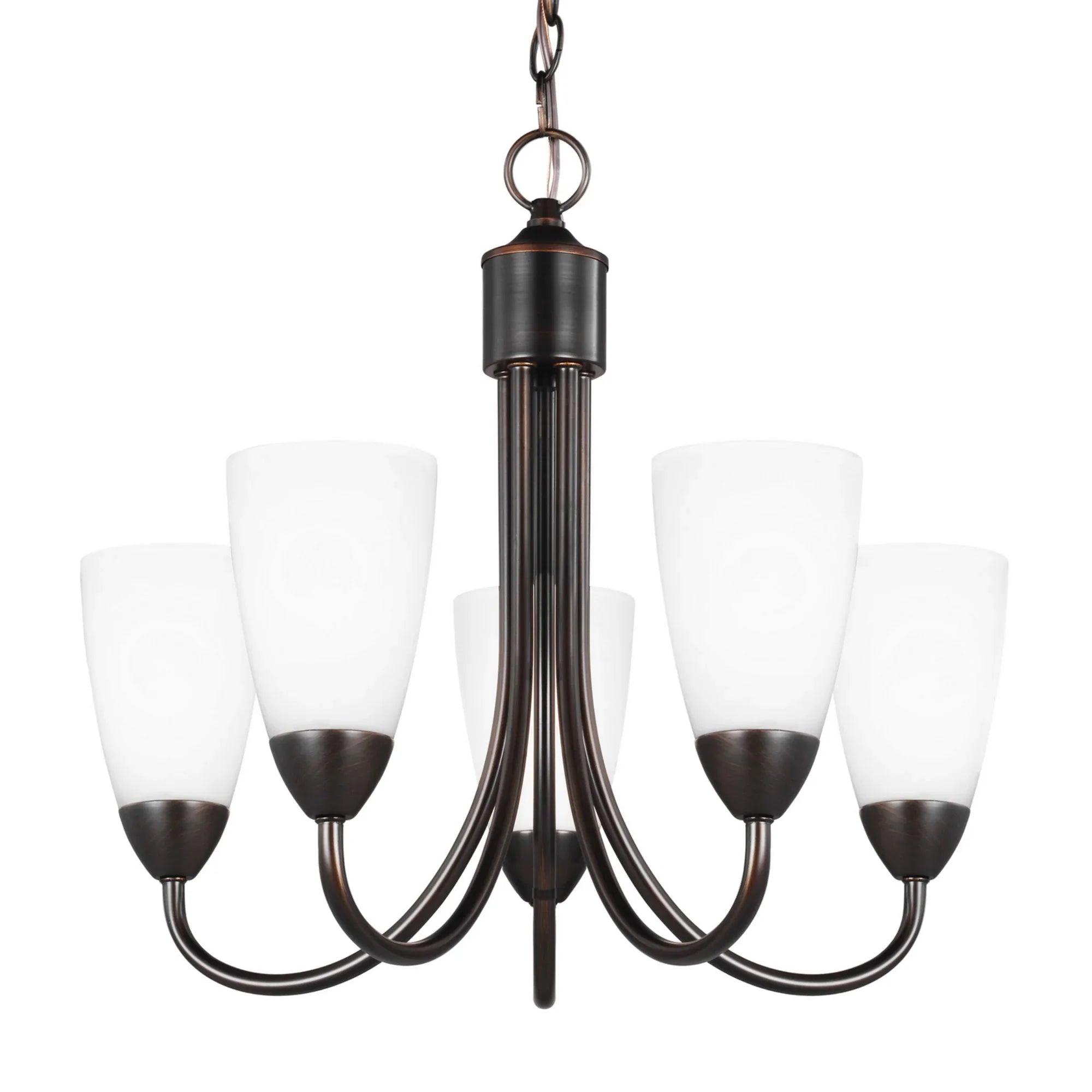 Seville 21" 5-Light LED Chandelier, Bronze Finish - Bees Lighting