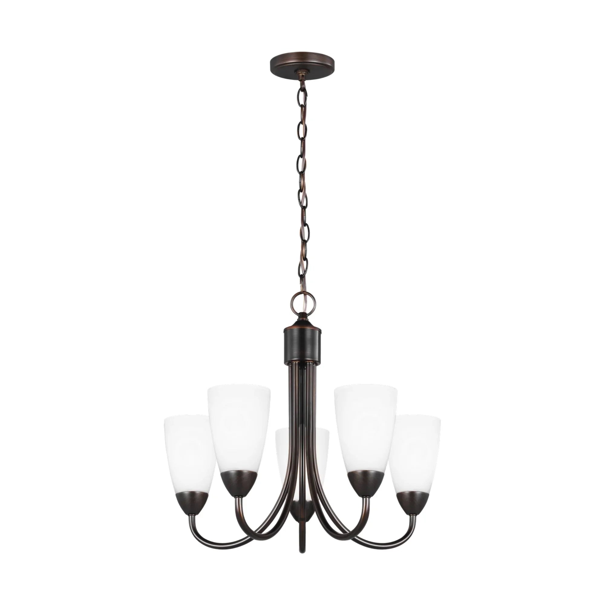 Seville 21" 5-Light LED Chandelier, Bronze Finish - Bees Lighting