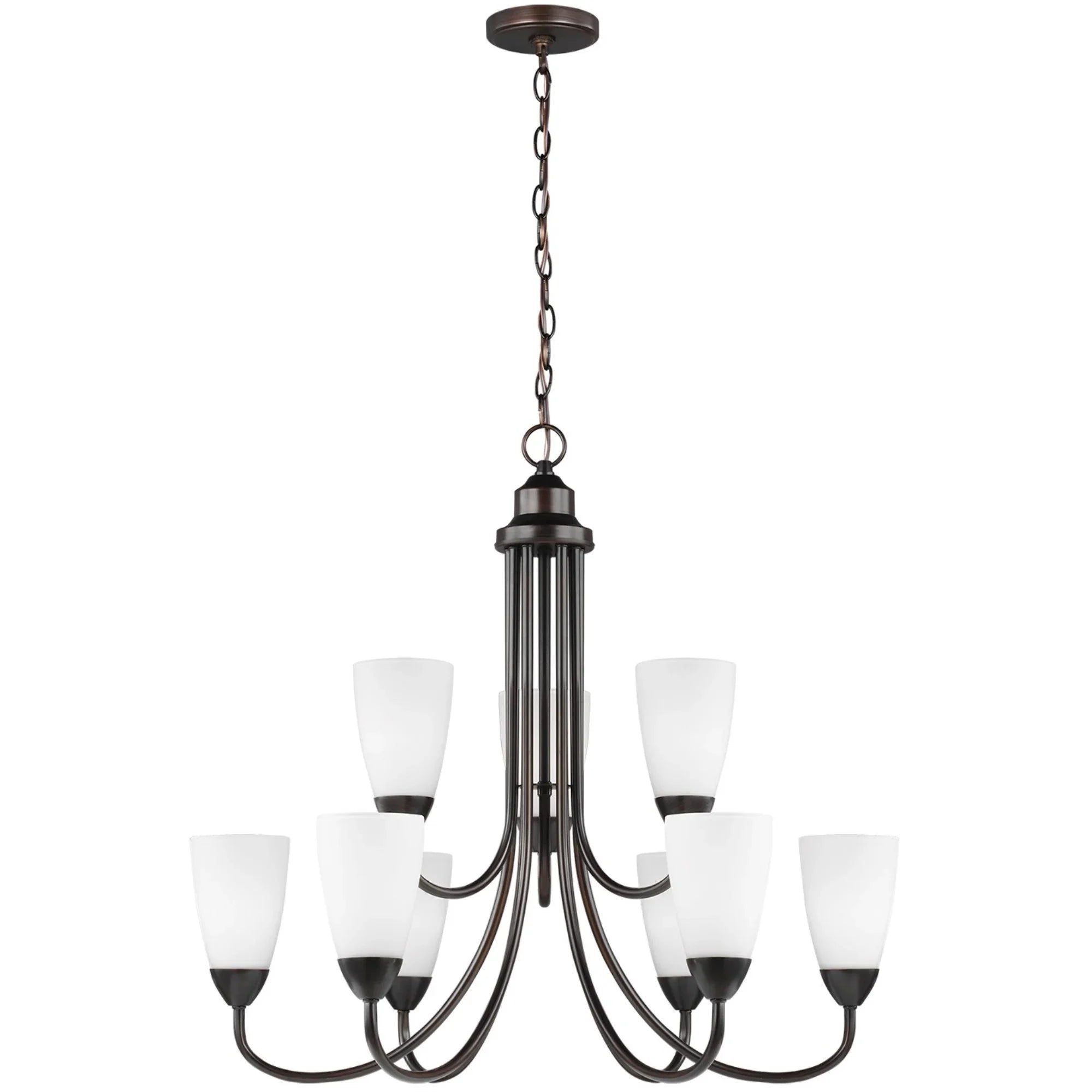 Seville 29" 9-Light Chandelier, Bronze Finish - Bees Lighting