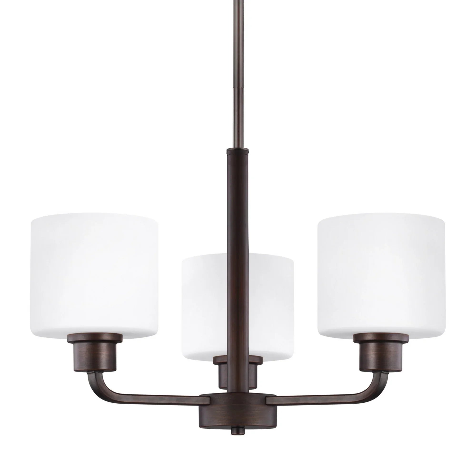 Canfield 20" 3-Light Chandelier, Bronze Finish - Bees Lighting